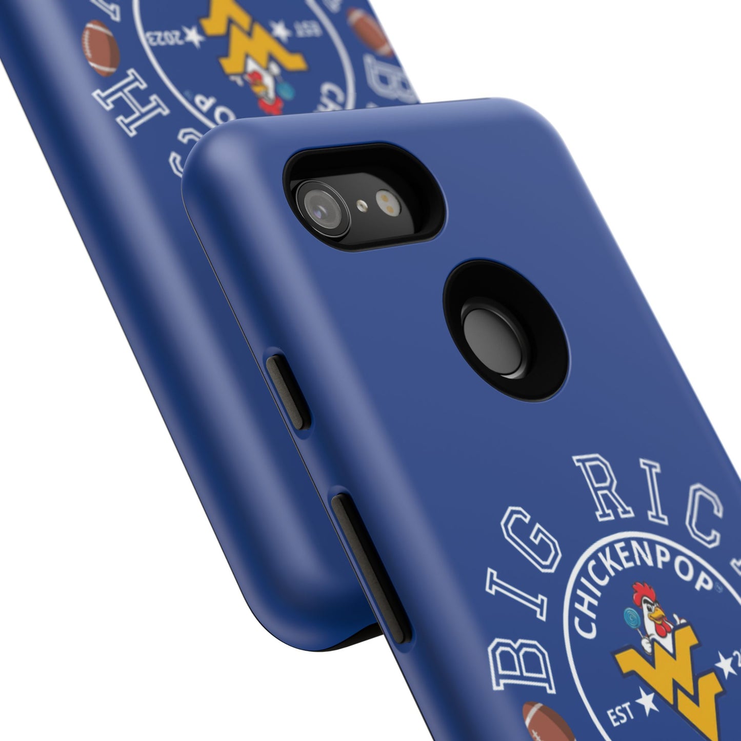 Don’t Be A Devries Funny Chicken Phone Case – Durable Dual-Layer Protection for iPhone, Samsung, Pixel – Matte or Glossy Finish Blue
