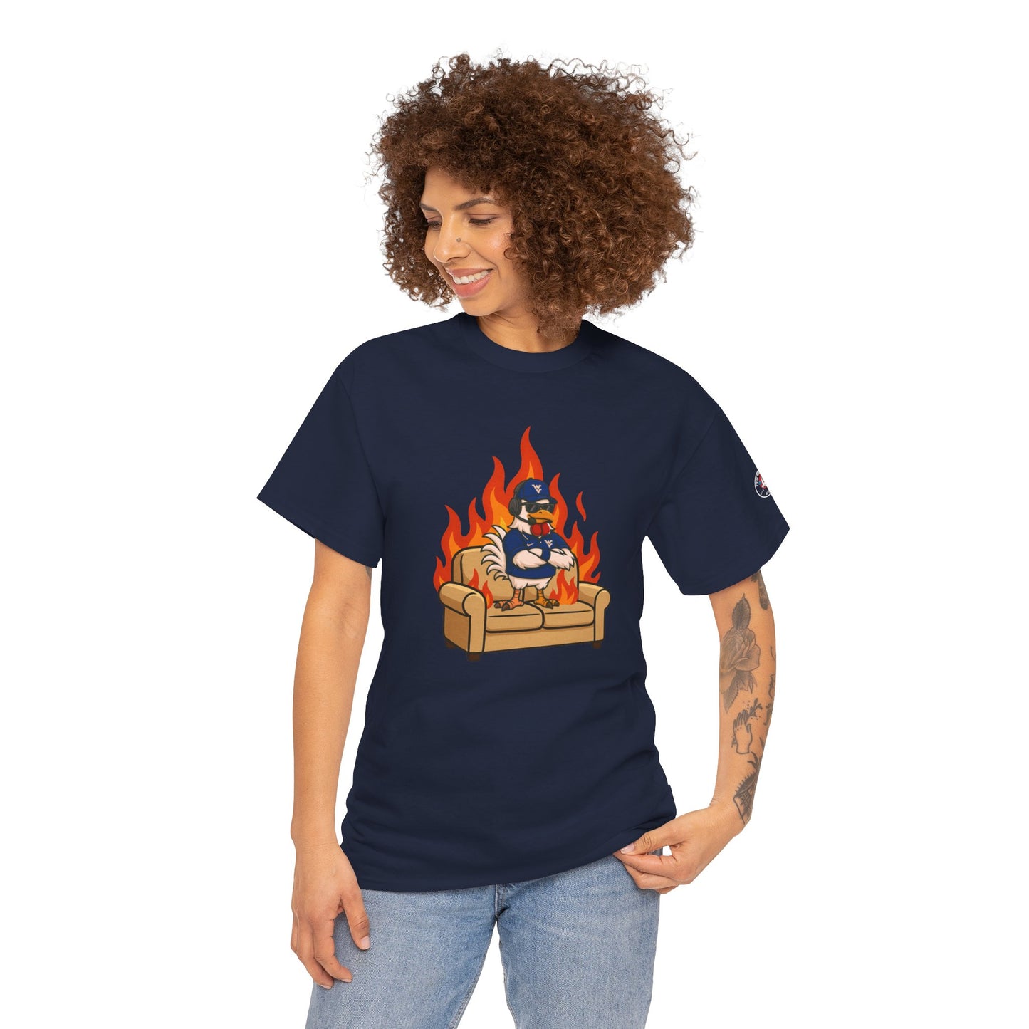 Big Rich Energy WV BURNIN' DOWN THE COUCH Graphic Tee 🔥Free Shipping🔥
