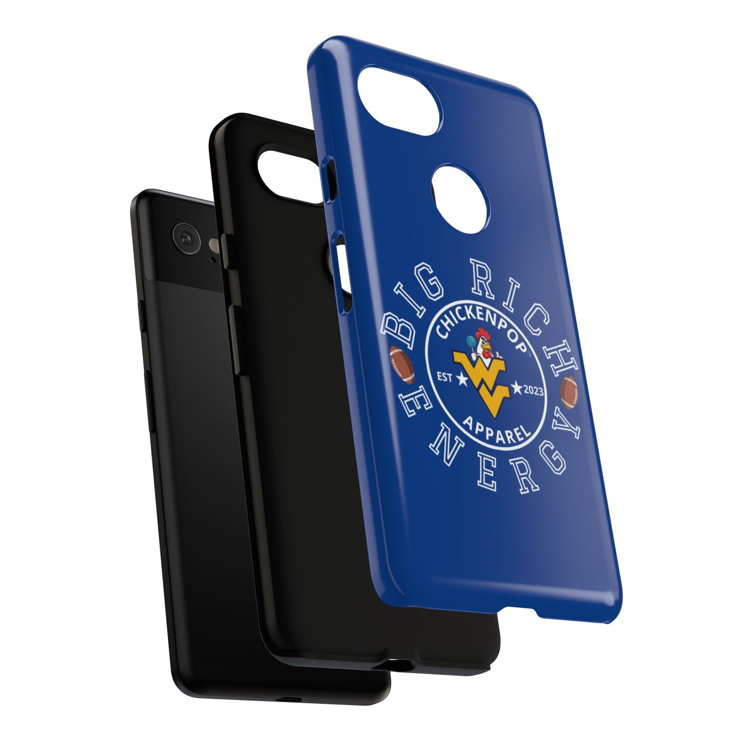 Don’t Be A Devries Funny Chicken Phone Case – Durable Dual-Layer Protection for iPhone, Samsung, Pixel – Matte or Glossy Finish Blue