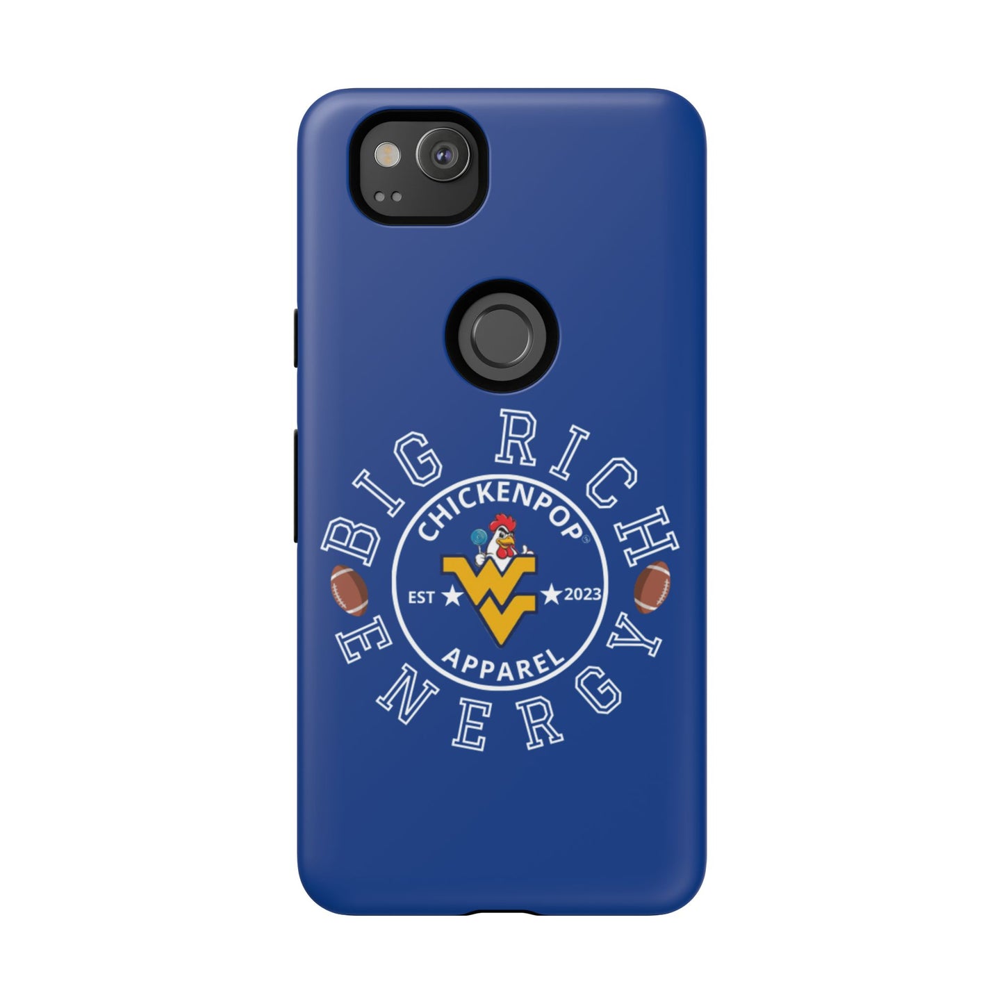 Don’t Be A Devries Funny Chicken Phone Case – Durable Dual-Layer Protection for iPhone, Samsung, Pixel – Matte or Glossy Finish Blue