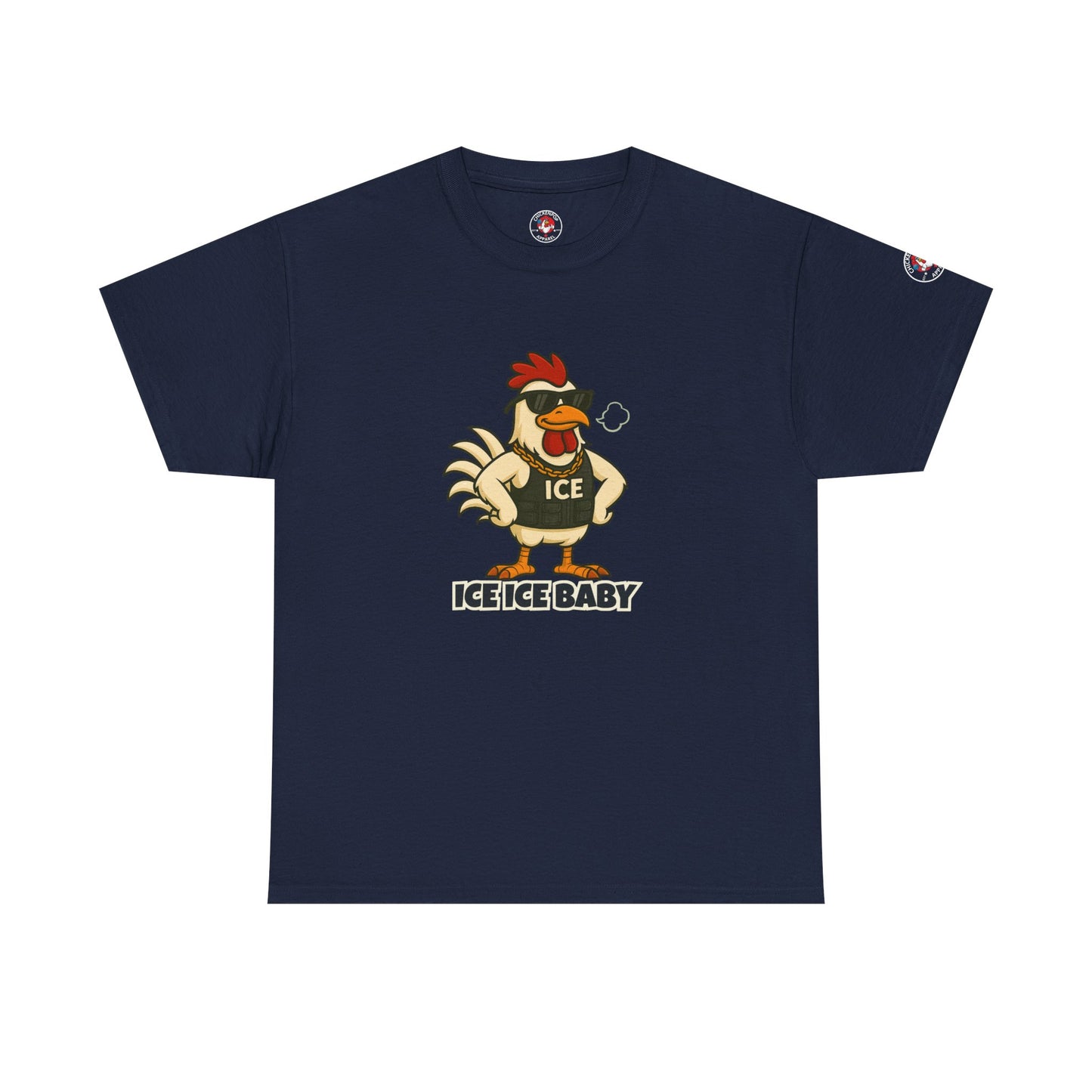 Ice Ice Baby Part 2 Funny Chicken T-Shirt – Cool Rooster Graphic Tee | Unisex Retro Hip-Hop Style