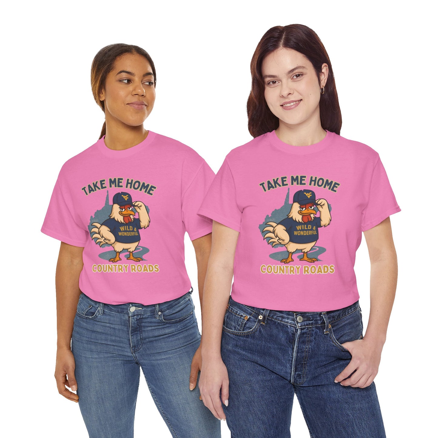 Take Me Home Country Roads WV Coop Daddy Tee – Funny West Virginia Rooster Shirt