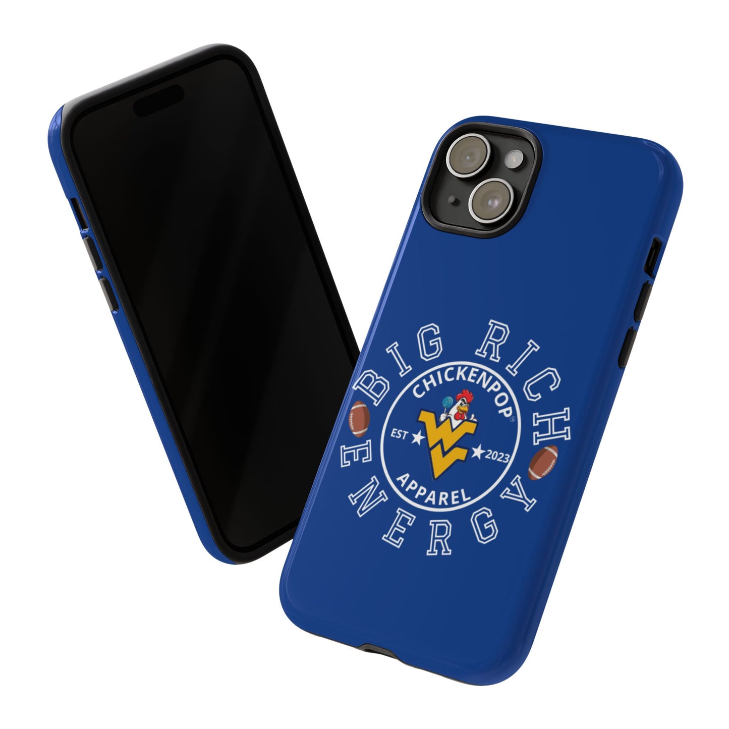Don’t Be A Devries Funny Chicken Phone Case – Durable Dual-Layer Protection for iPhone, Samsung, Pixel – Matte or Glossy Finish Blue