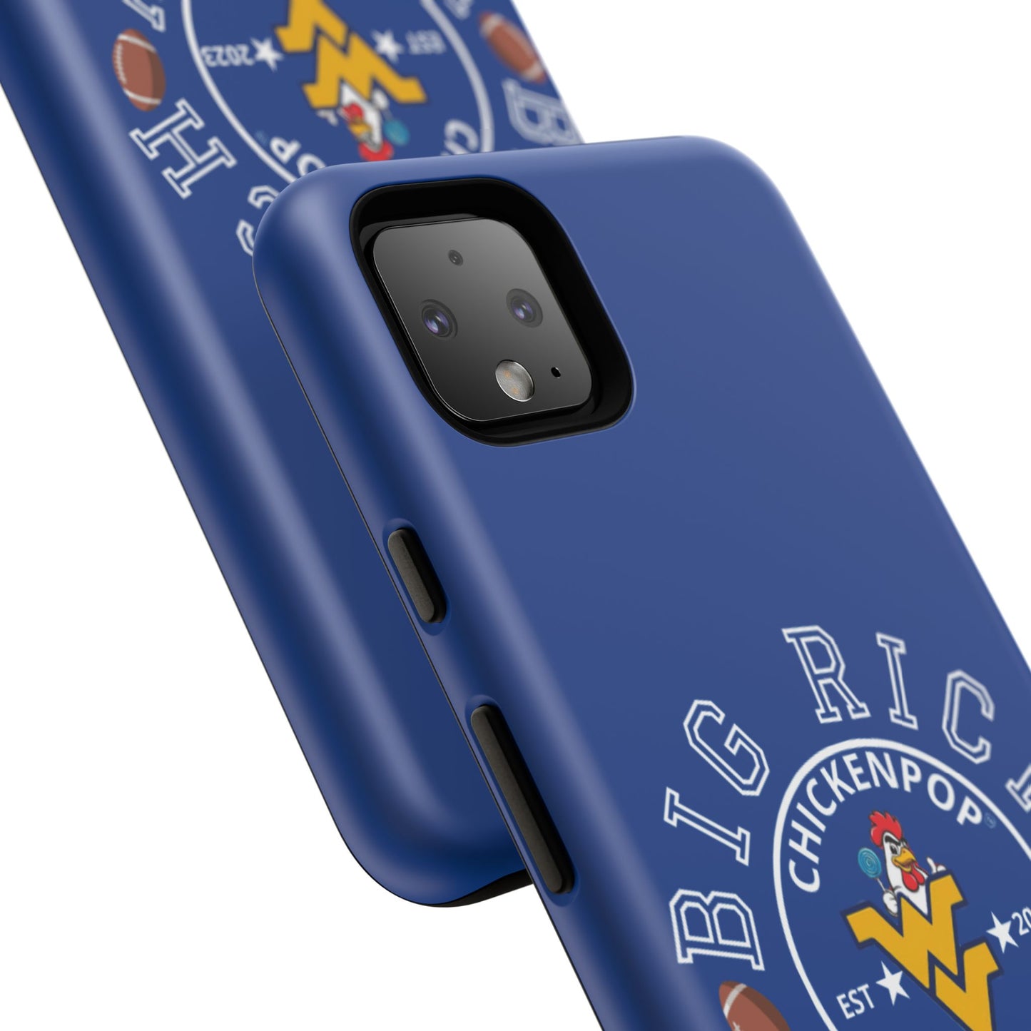 Don’t Be A Devries Funny Chicken Phone Case – Durable Dual-Layer Protection for iPhone, Samsung, Pixel – Matte or Glossy Finish Blue