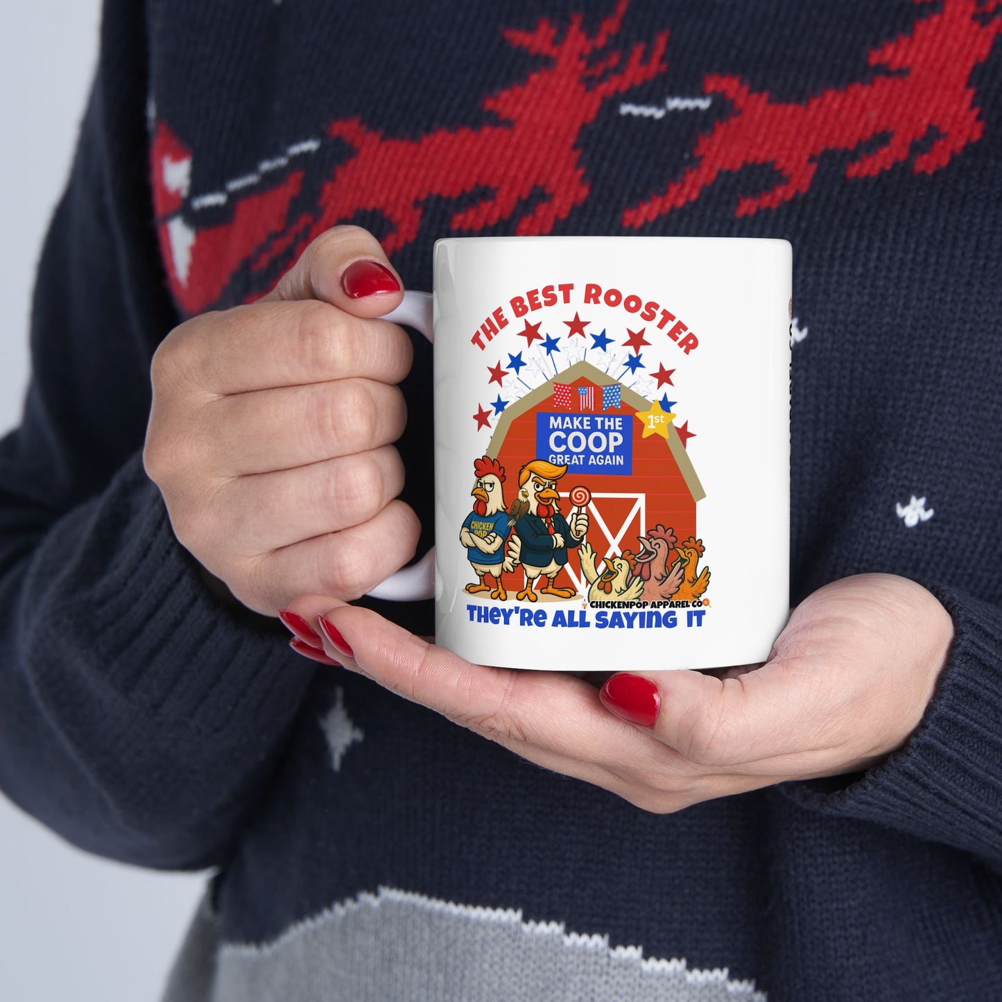 The Best Rooster - People Are Saying It Ceramic Mug – Cock-a-Doodle-Don Edition