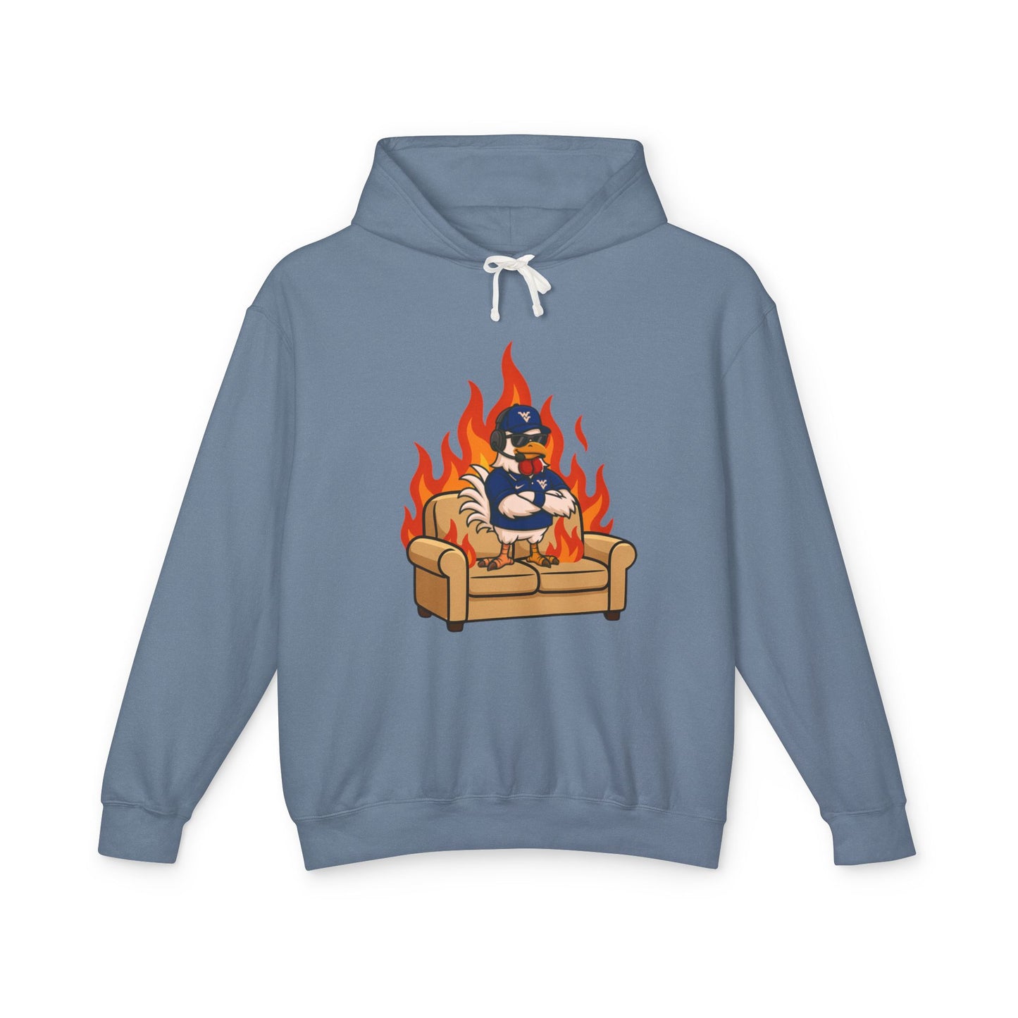 Big Rich Energy Burning Couch Hoodie – Chaos Quote 🔥FREE SHIPPING🔥