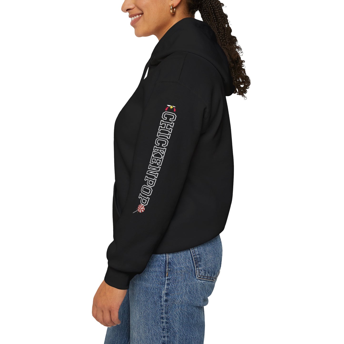 Big Chick Energy Logo Unisex Hoodie - ChickenPop Arm Logo Edition