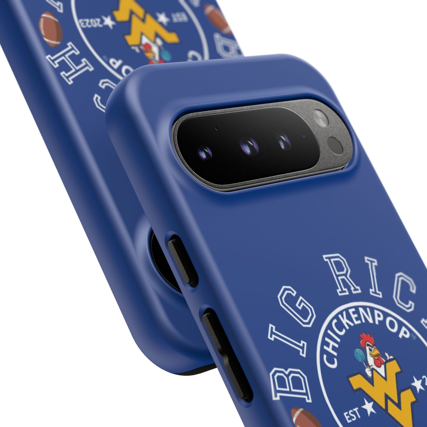 Don’t Be A Devries Funny Chicken Phone Case – Durable Dual-Layer Protection for iPhone, Samsung, Pixel – Matte or Glossy Finish Blue