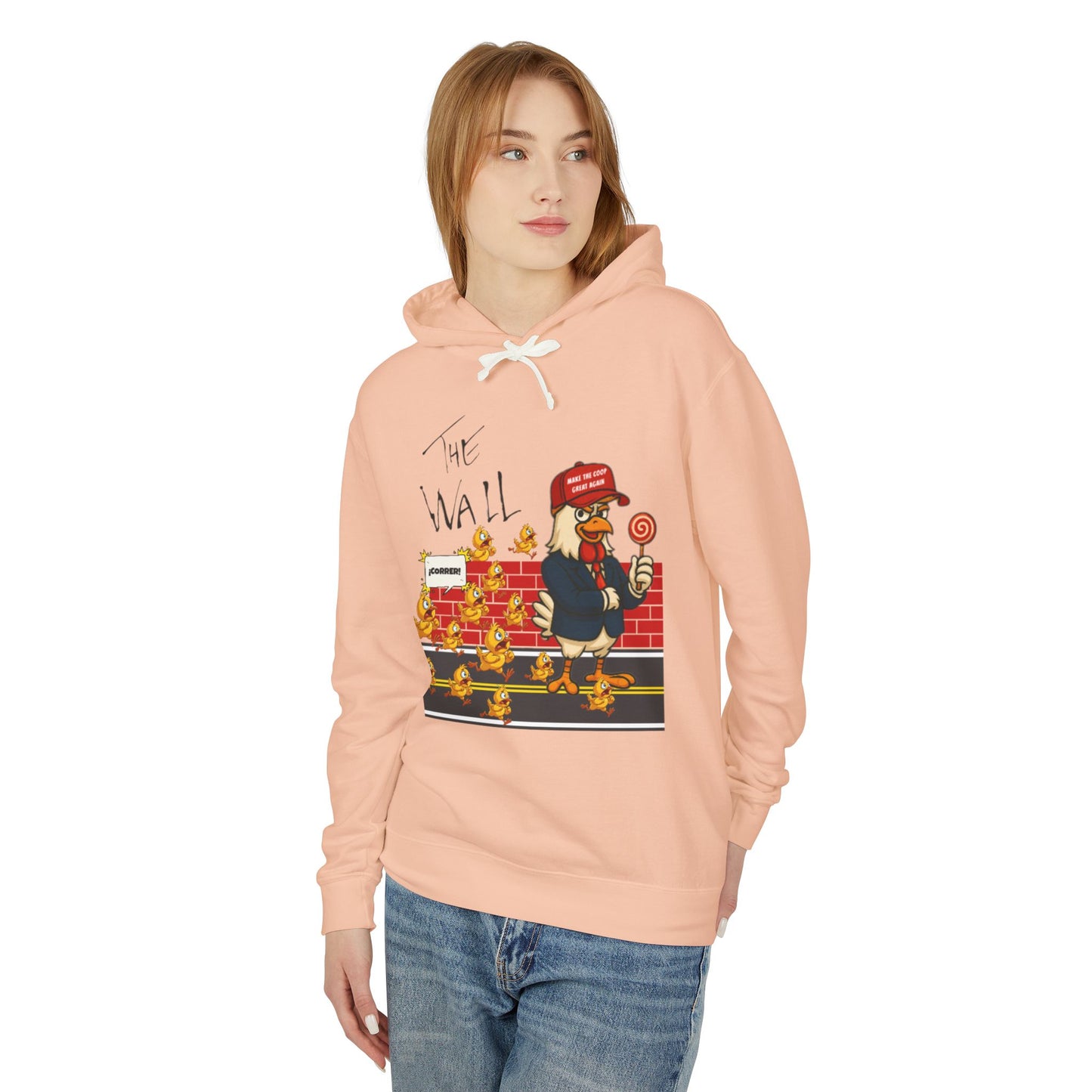 Another Chick Thru The Wall Hoodie – Bold Graphic Pullover with Relaxed Fit | Unisex Streetwear
