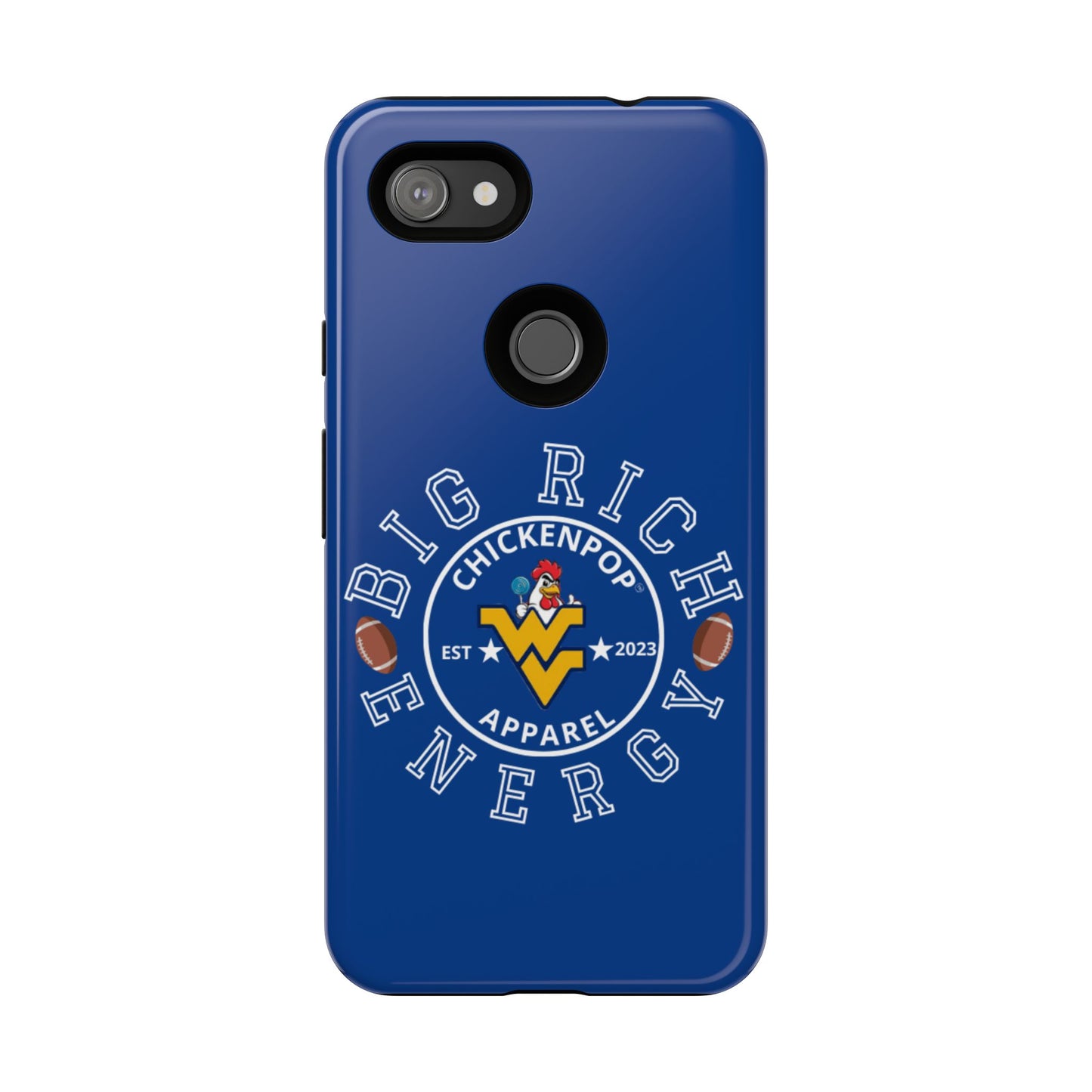 Don’t Be A Devries Funny Chicken Phone Case – Durable Dual-Layer Protection for iPhone, Samsung, Pixel – Matte or Glossy Finish Blue