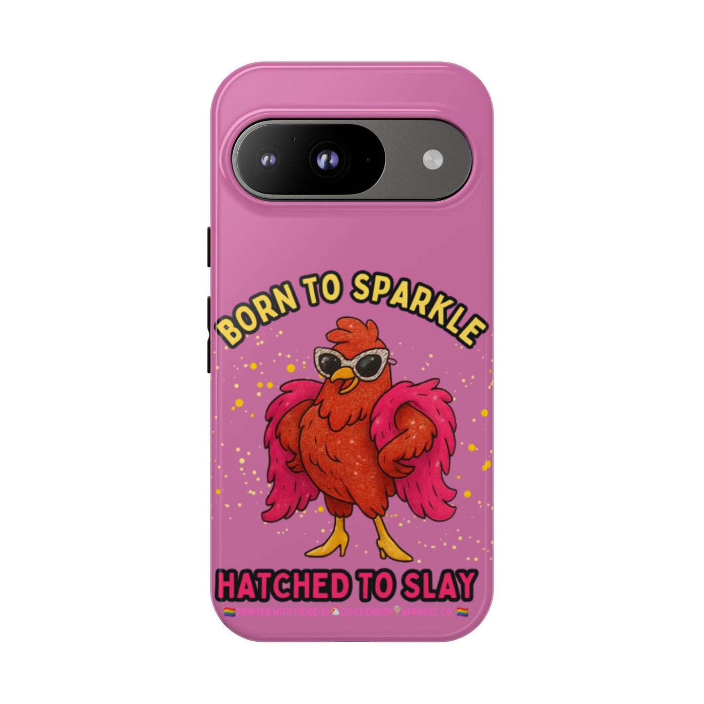 Phone Case - Born to Sparkle Hatched to Slay Logo Design