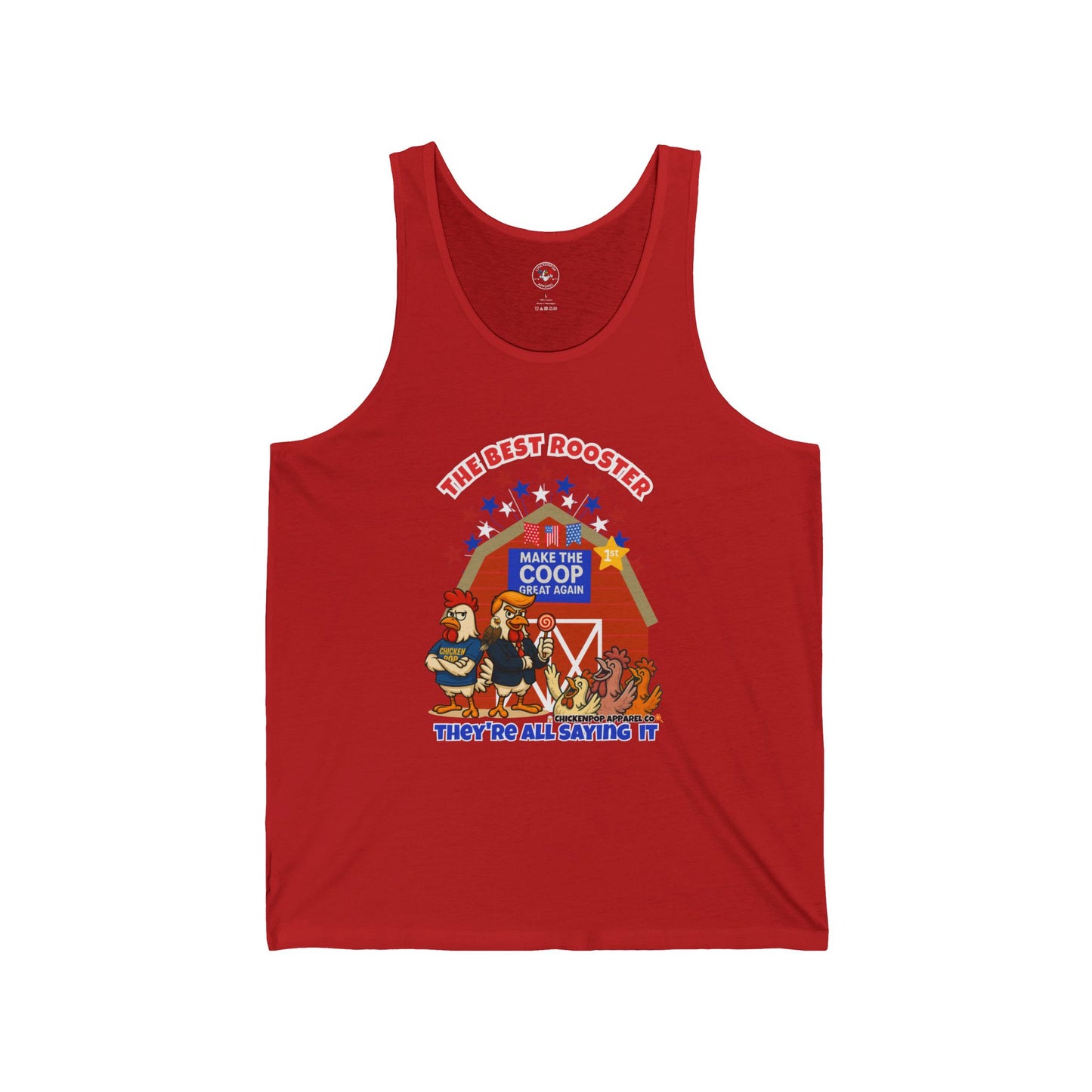The Best Rooster Ribbed Tank β Cock-a-Doodle-Don Presidential Poultry ππΉ