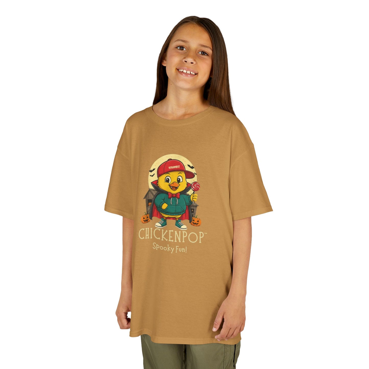 Kids Tee - Scramble the Vampire Lil' Cluckers Halloween Shirt