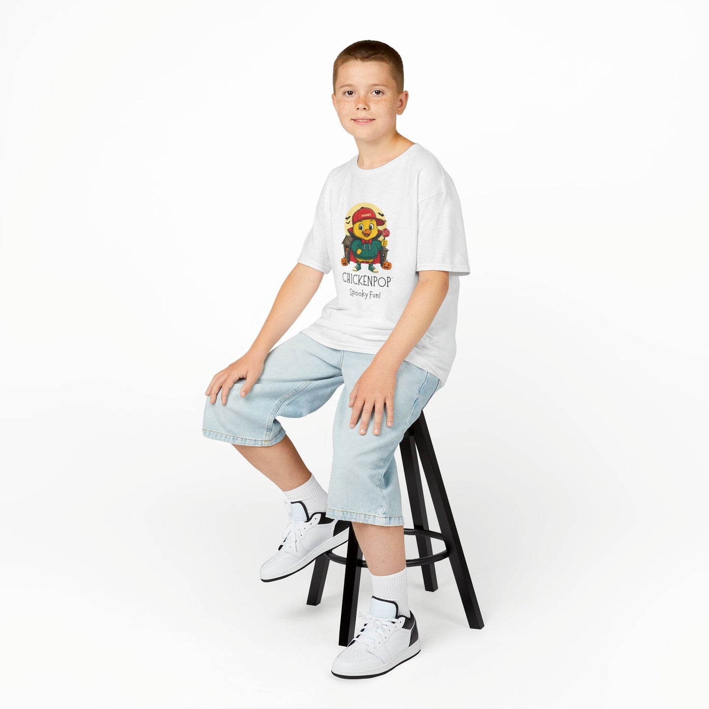 Kids Tee - Scramble the Vampire Lil' Cluckers Halloween Shirt
