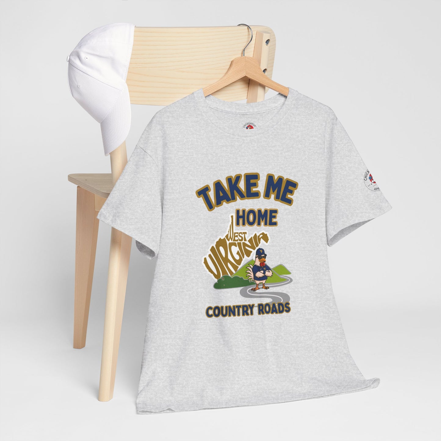 Take Me Home Country Roads WV Coop Daddy Tee – Funny West Virginia Rooster Shirt