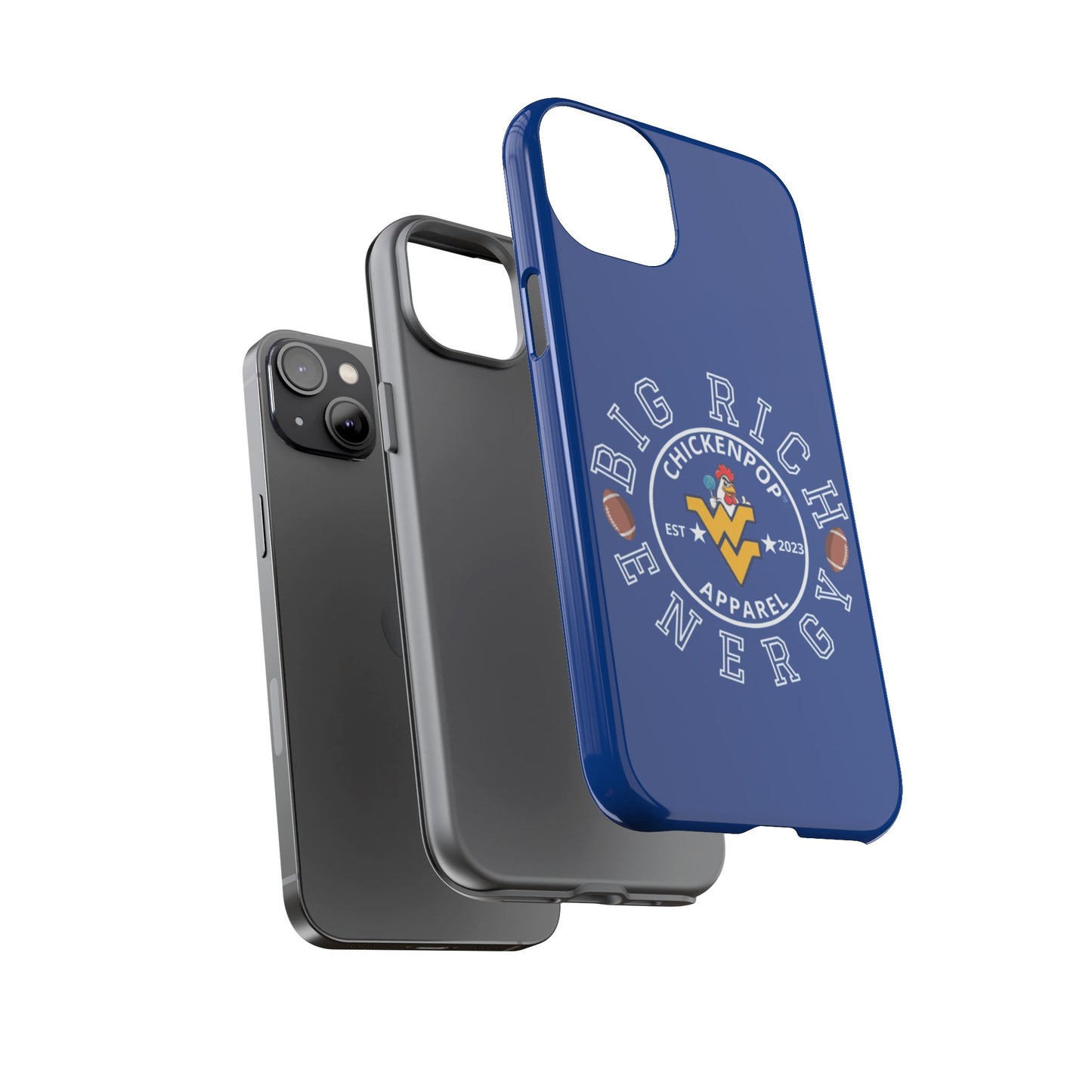 Don’t Be A Devries Funny Chicken Phone Case – Durable Dual-Layer Protection for iPhone, Samsung, Pixel – Matte or Glossy Finish Blue