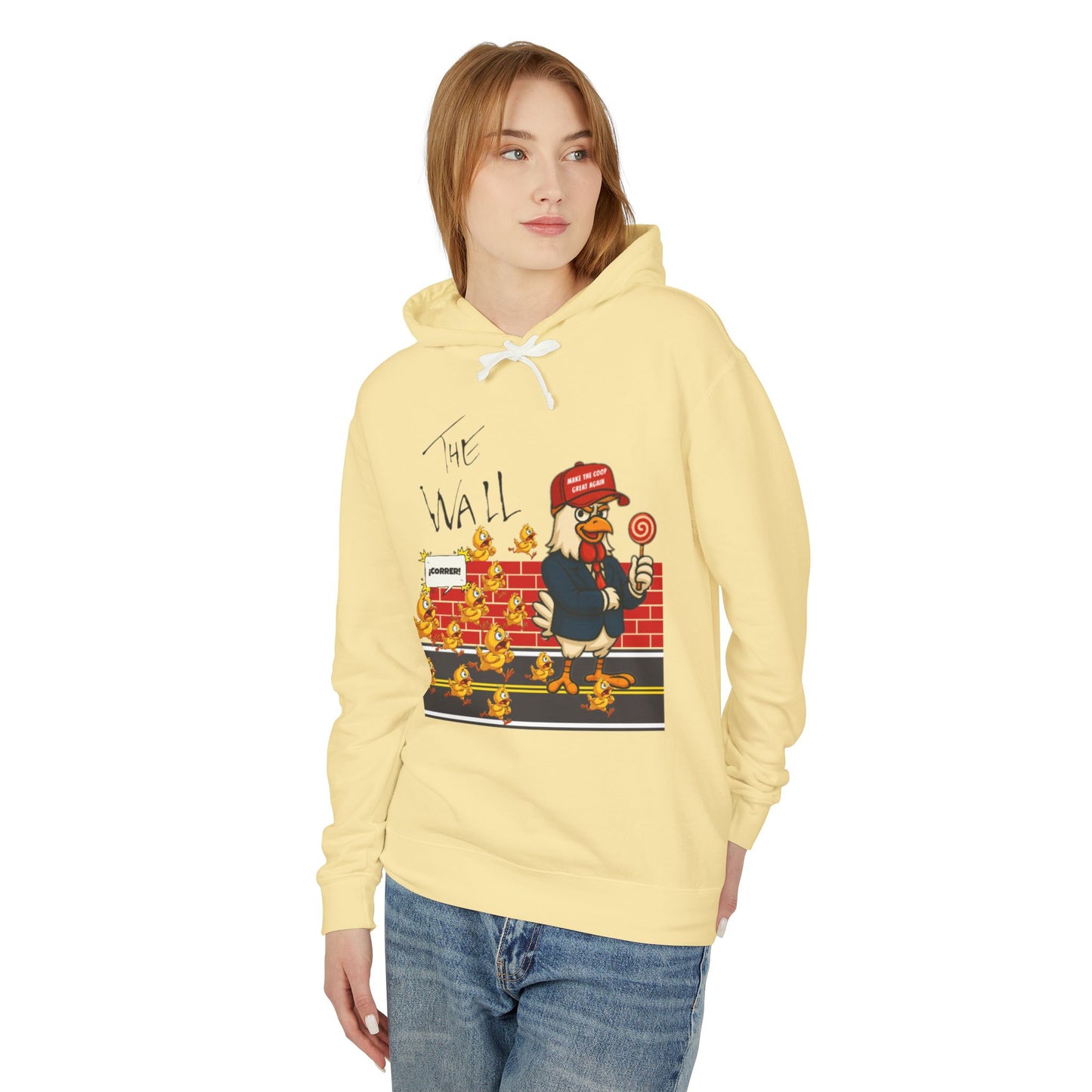 Another Chick Thru The Wall Hoodie – Bold Graphic Pullover with Relaxed Fit | Unisex Streetwear