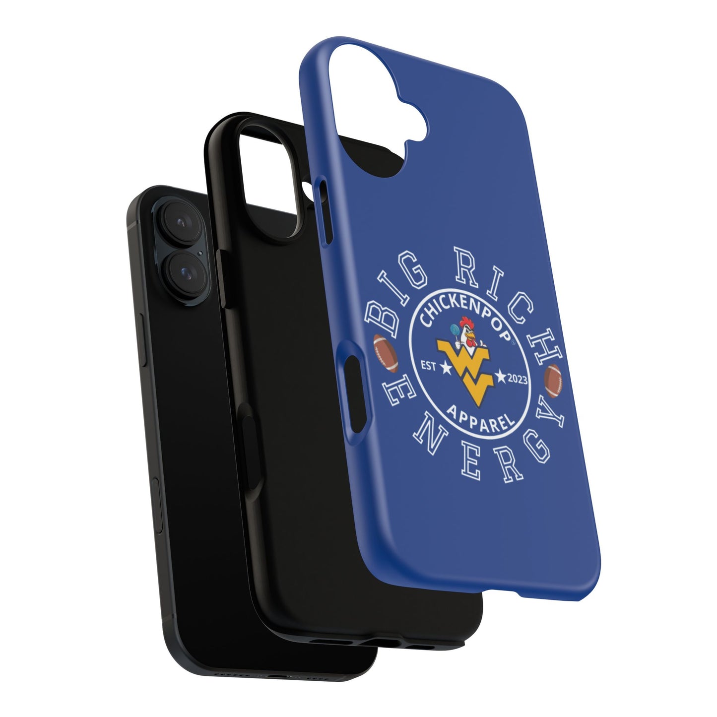 Don’t Be A Devries Funny Chicken Phone Case – Durable Dual-Layer Protection for iPhone, Samsung, Pixel – Matte or Glossy Finish Blue