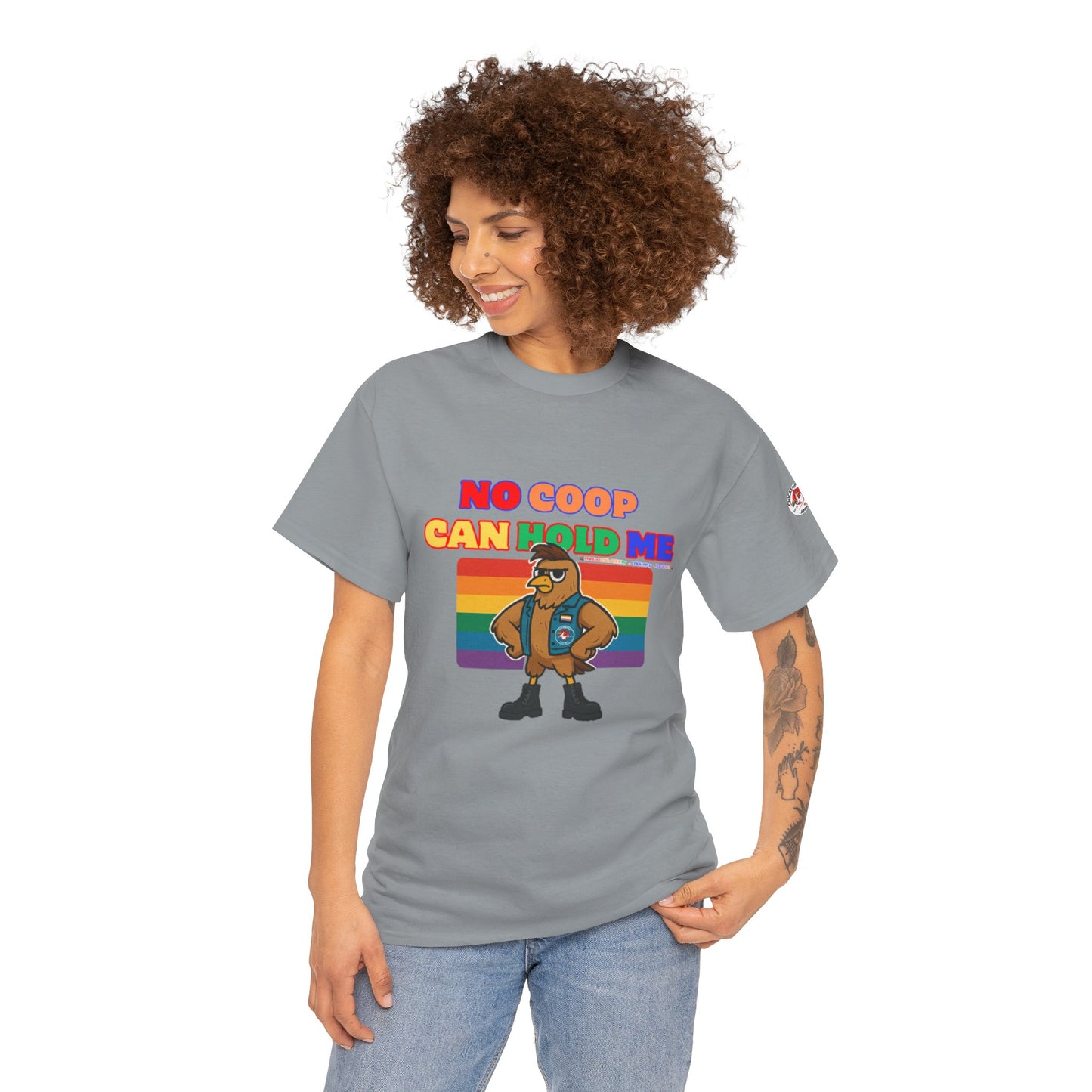 No Coop Can Hold Me – Theym Hen Unisex Pride Tee