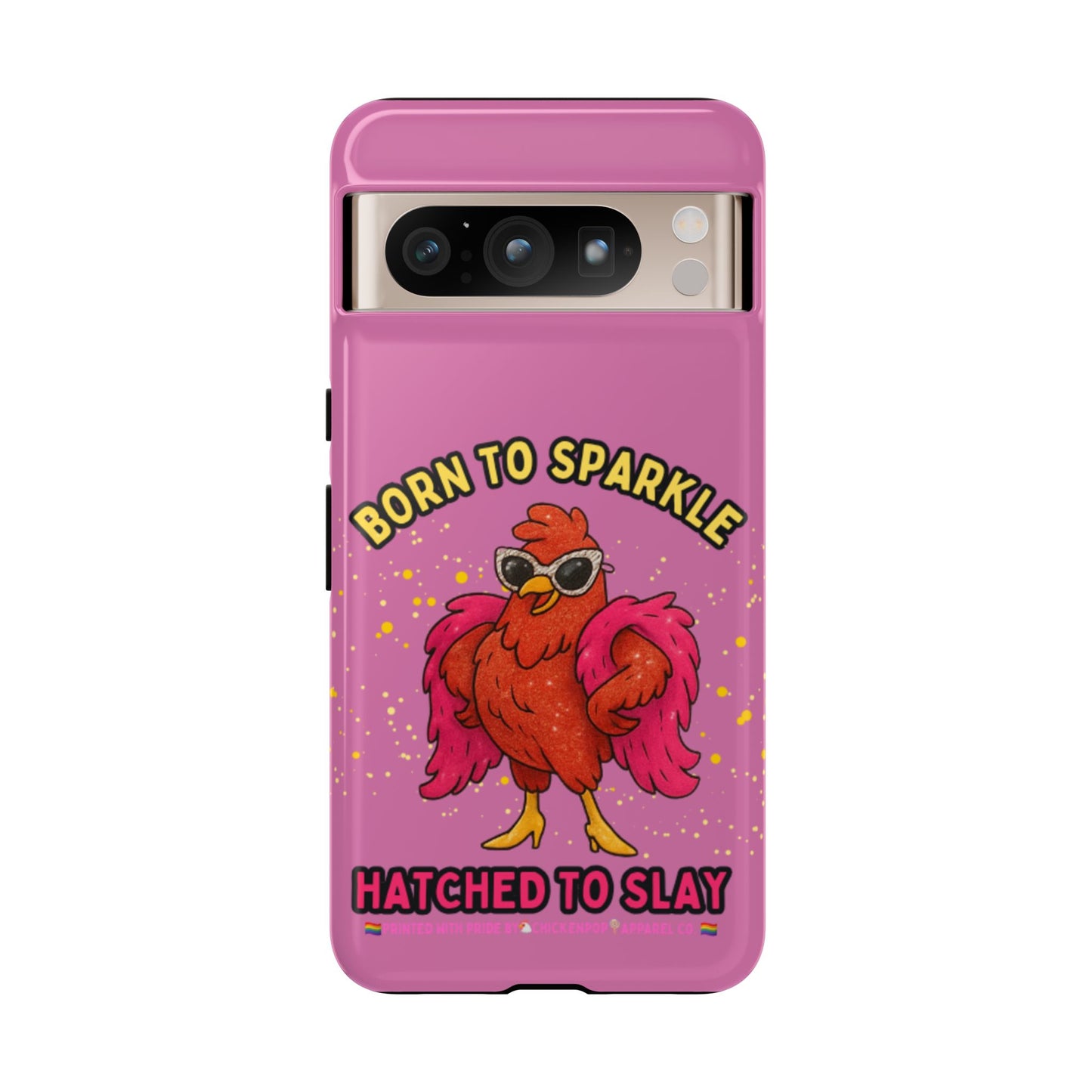 Phone Case - Born to Sparkle Hatched to Slay Logo Design
