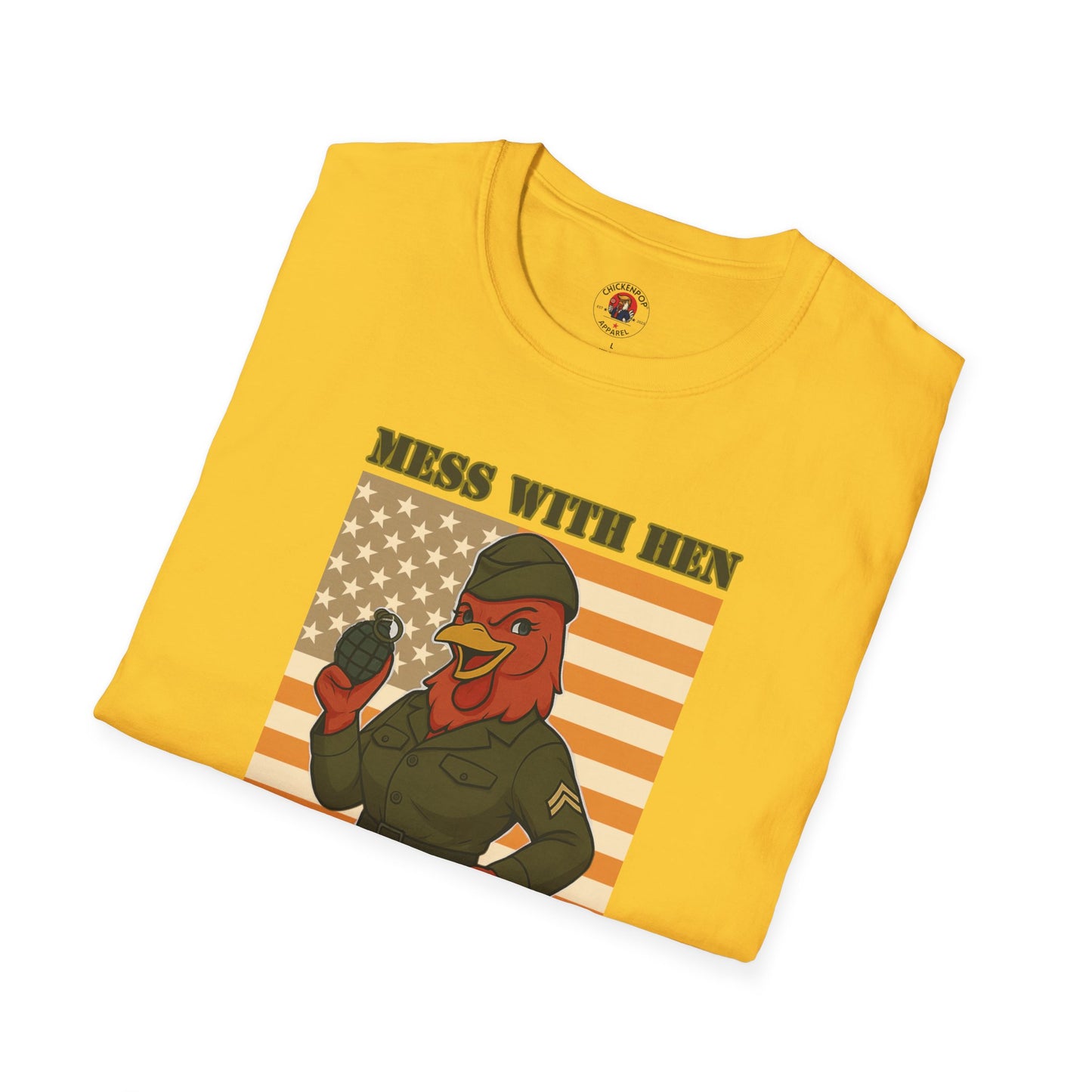 Mess With Hen T-Shirt – Fierce Funny Chicken Tee for Bold Women with Attitude | ChickenPop Apparel