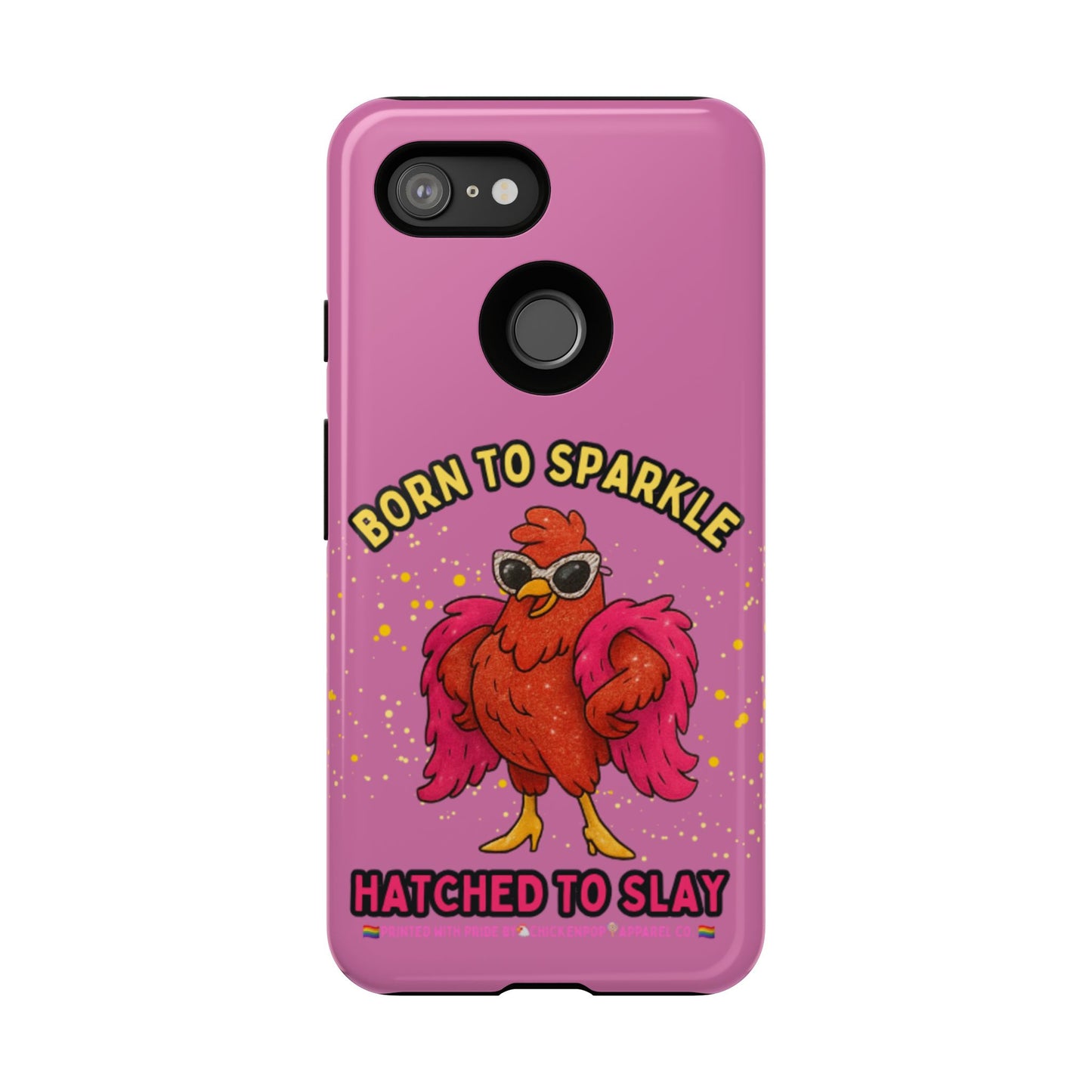 Phone Case - Born to Sparkle Hatched to Slay Logo Design