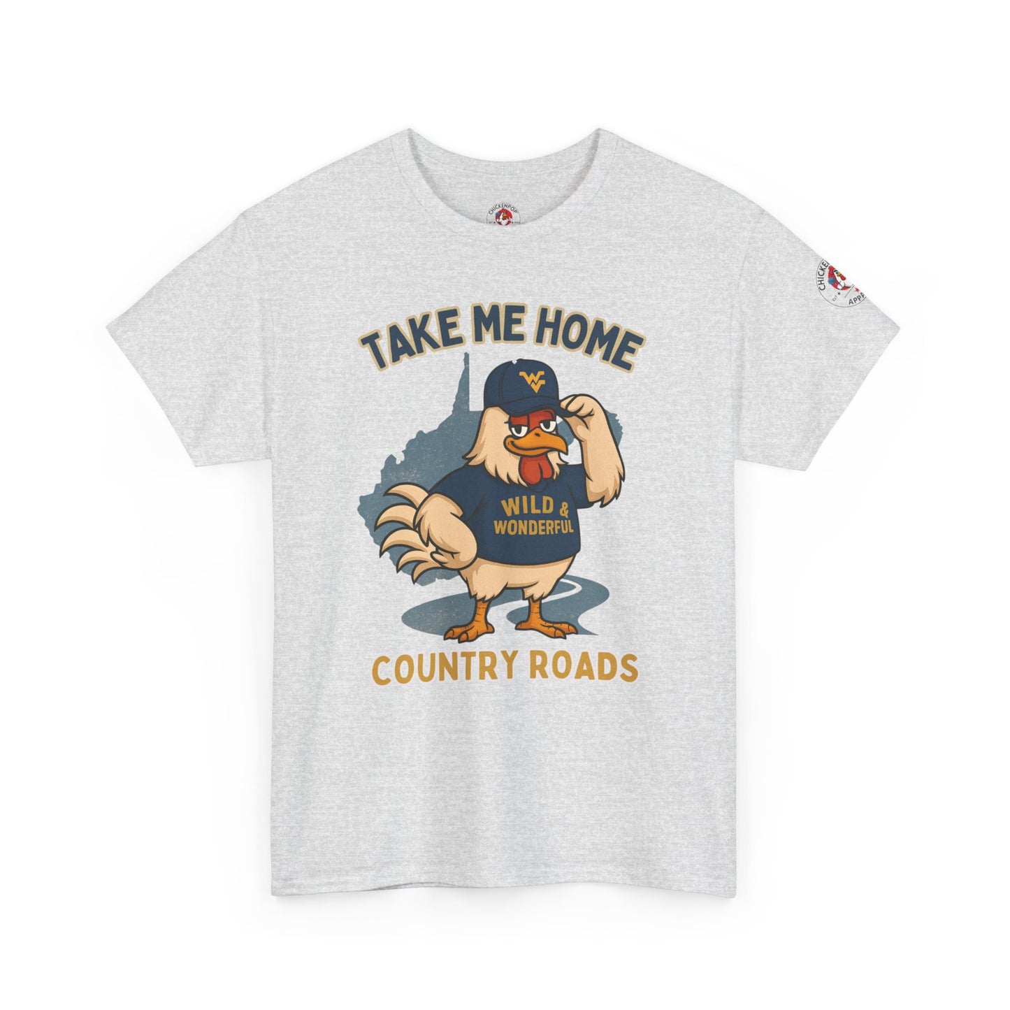 Take Me Home Country Roads WV Coop Daddy Tee – Funny West Virginia Rooster Shirt