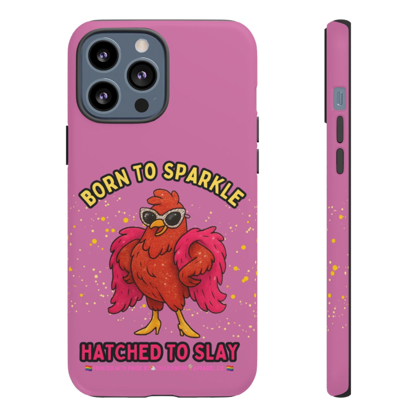 Phone Case - Born to Sparkle Hatched to Slay Logo Design