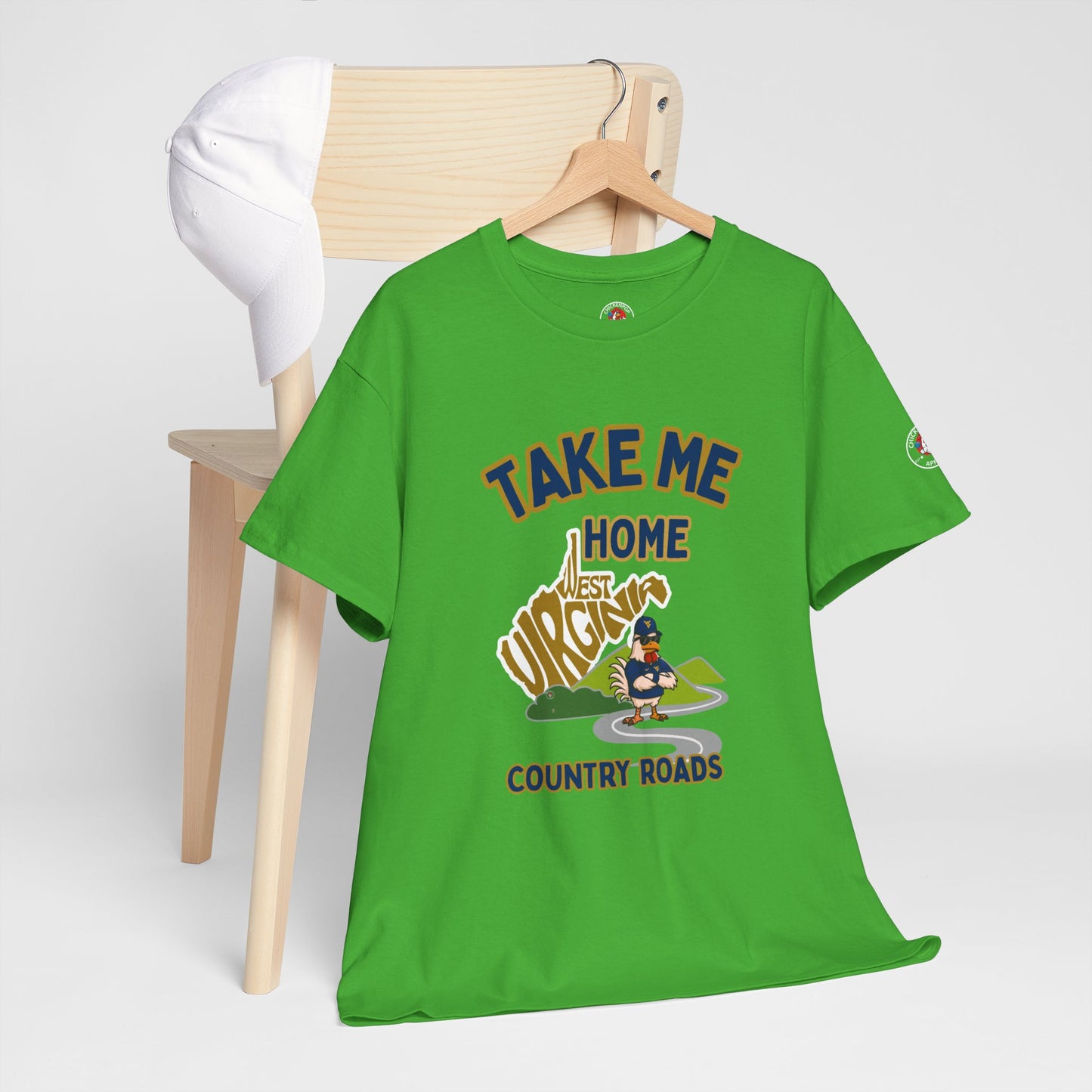 Take Me Home Country Roads WV Coop Daddy Tee – Funny West Virginia Rooster Shirt