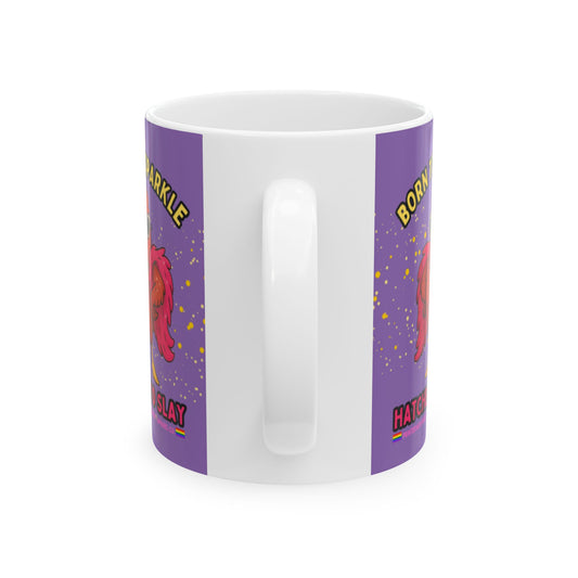 Born to Sparkle Mug – Sip, Slay, Repeat
