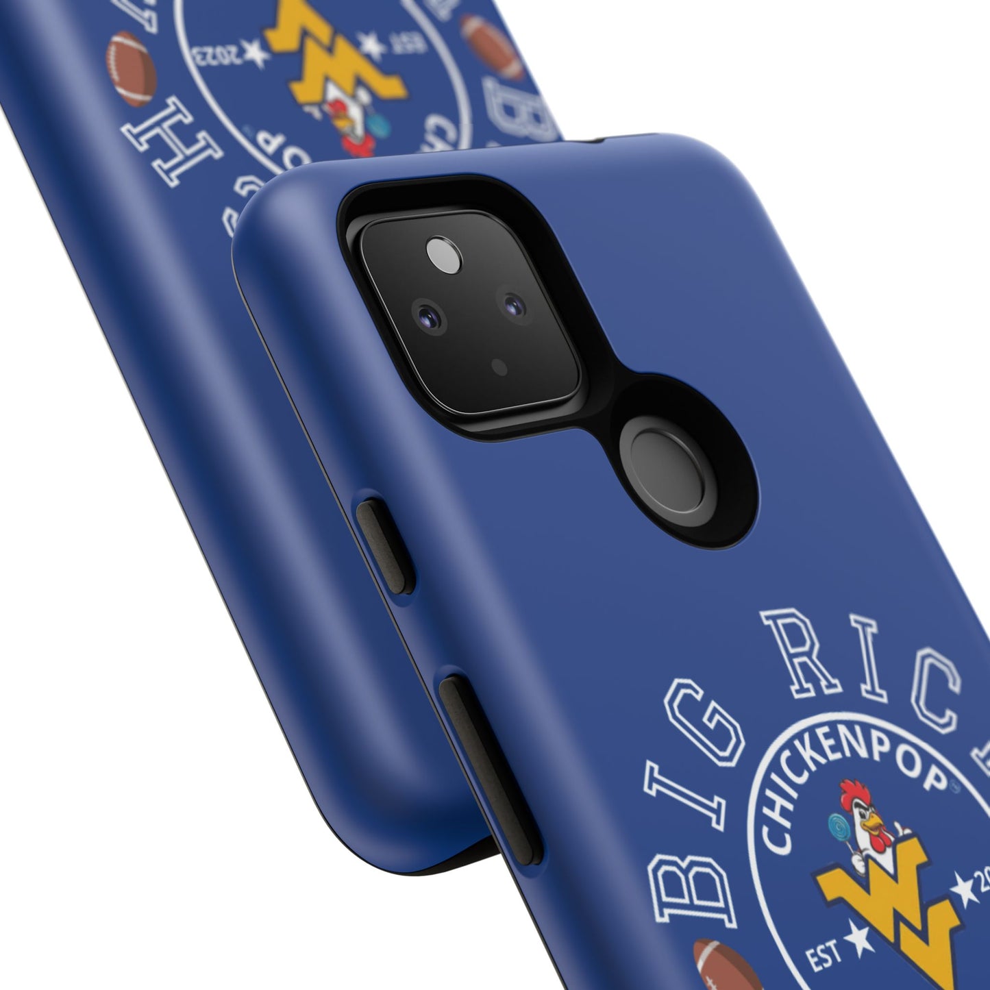 Don’t Be A Devries Funny Chicken Phone Case – Durable Dual-Layer Protection for iPhone, Samsung, Pixel – Matte or Glossy Finish Blue