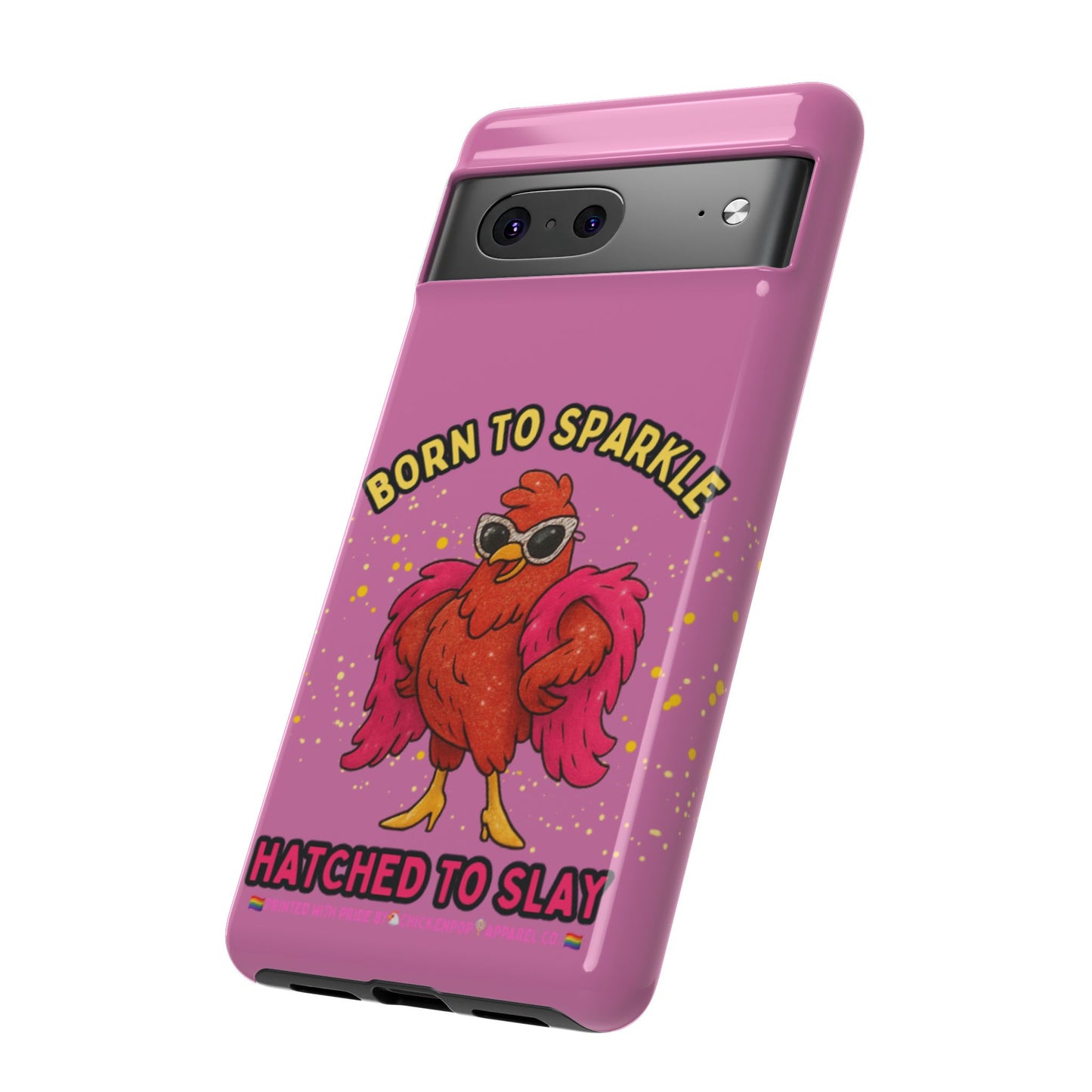 Phone Case - Born to Sparkle Hatched to Slay Logo Design