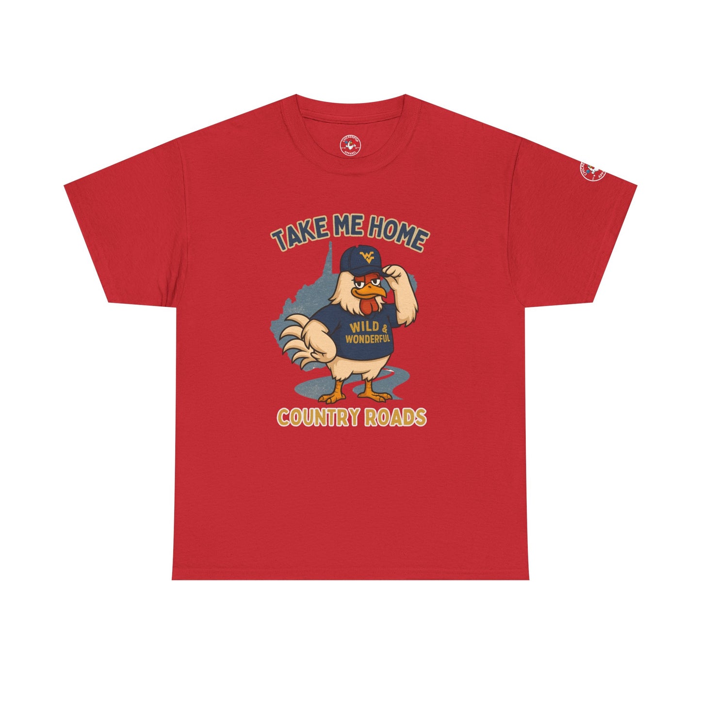 Take Me Home Country Roads WV Coop Daddy Tee – Funny West Virginia Rooster Shirt