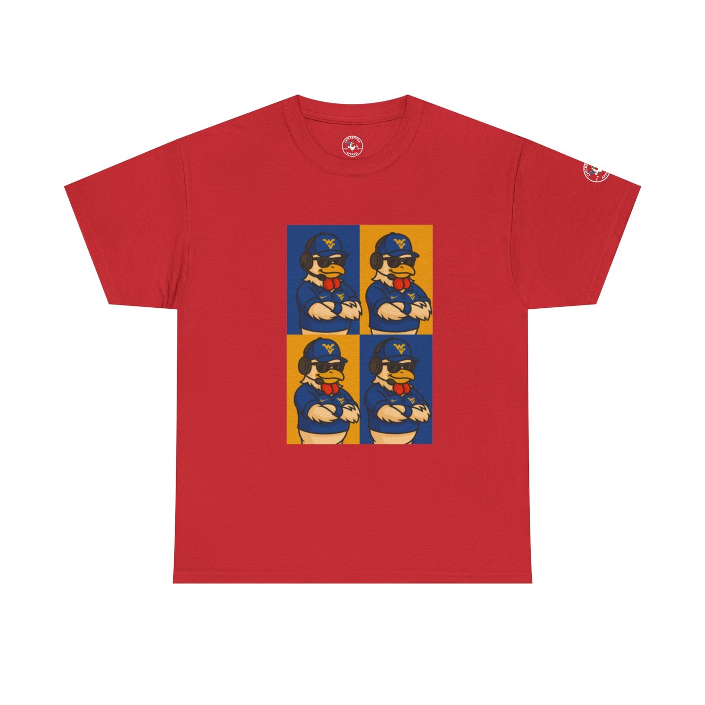 Warhol WVU Coop Daddy T-Shirt – Pop Art Coach Rooster Graphic Tee for Mountaineer Fans FREE SHIPPING