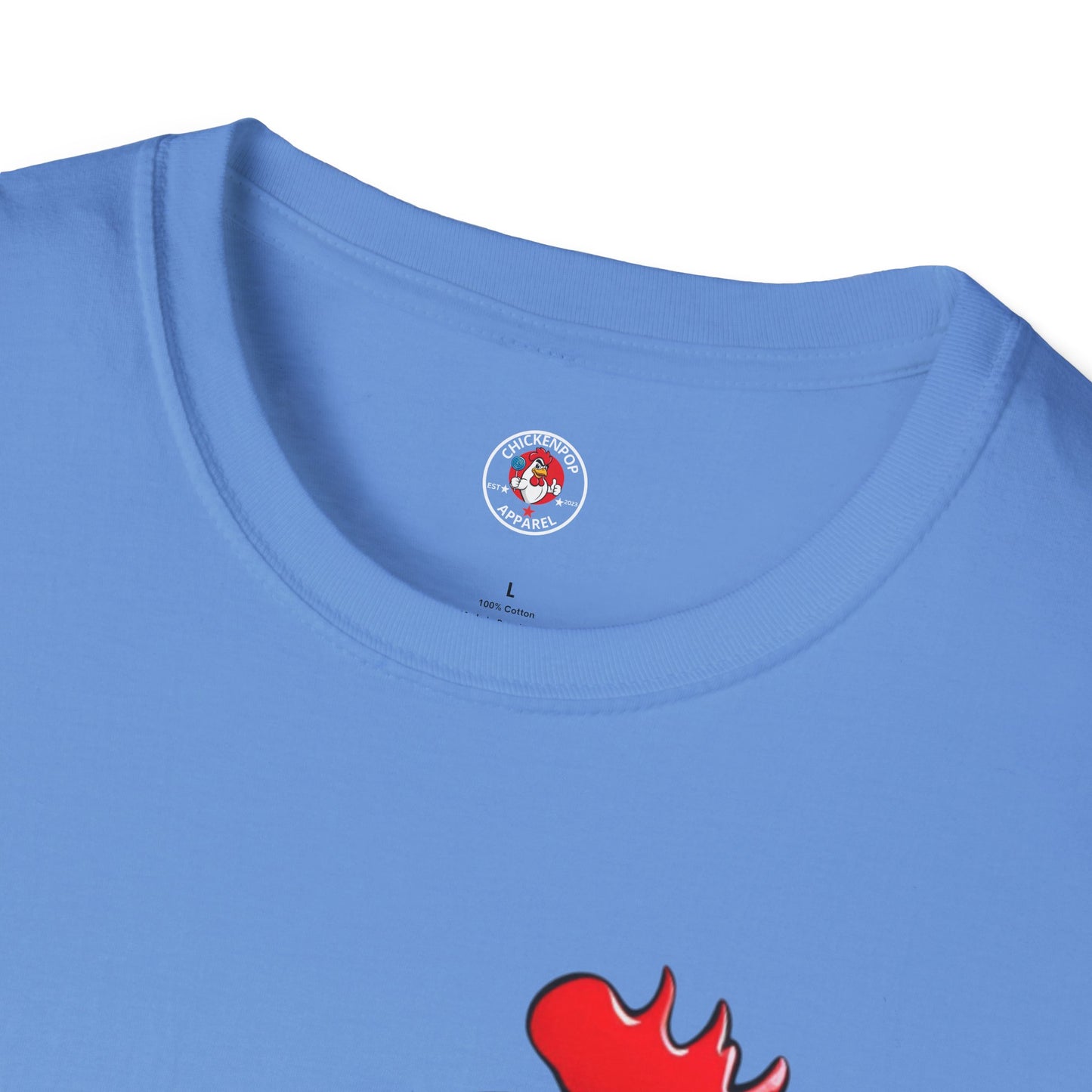 Big Chick Energy Giant Rooster Unisex Tee