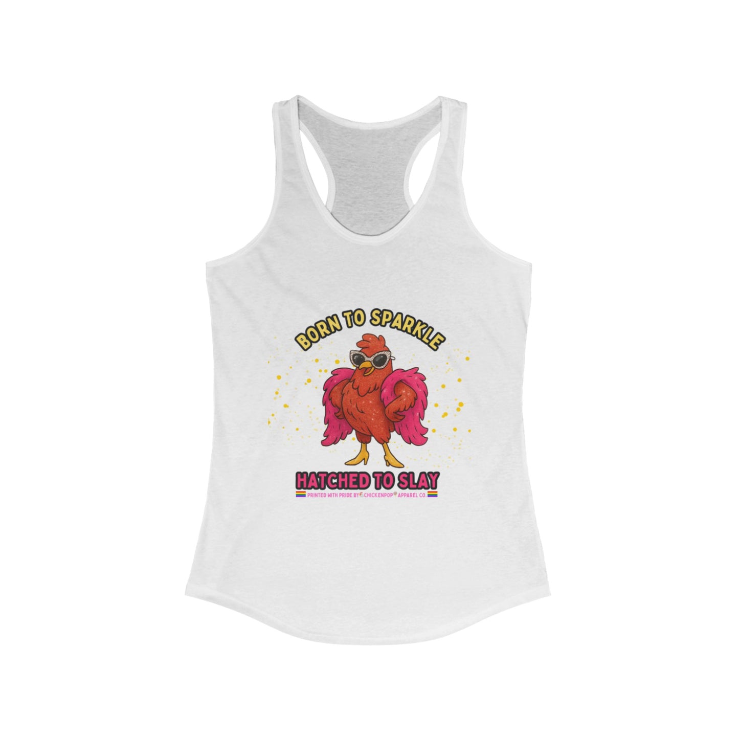 Born to Sparkle Racerback Tank – Slay All Day, No Apologies