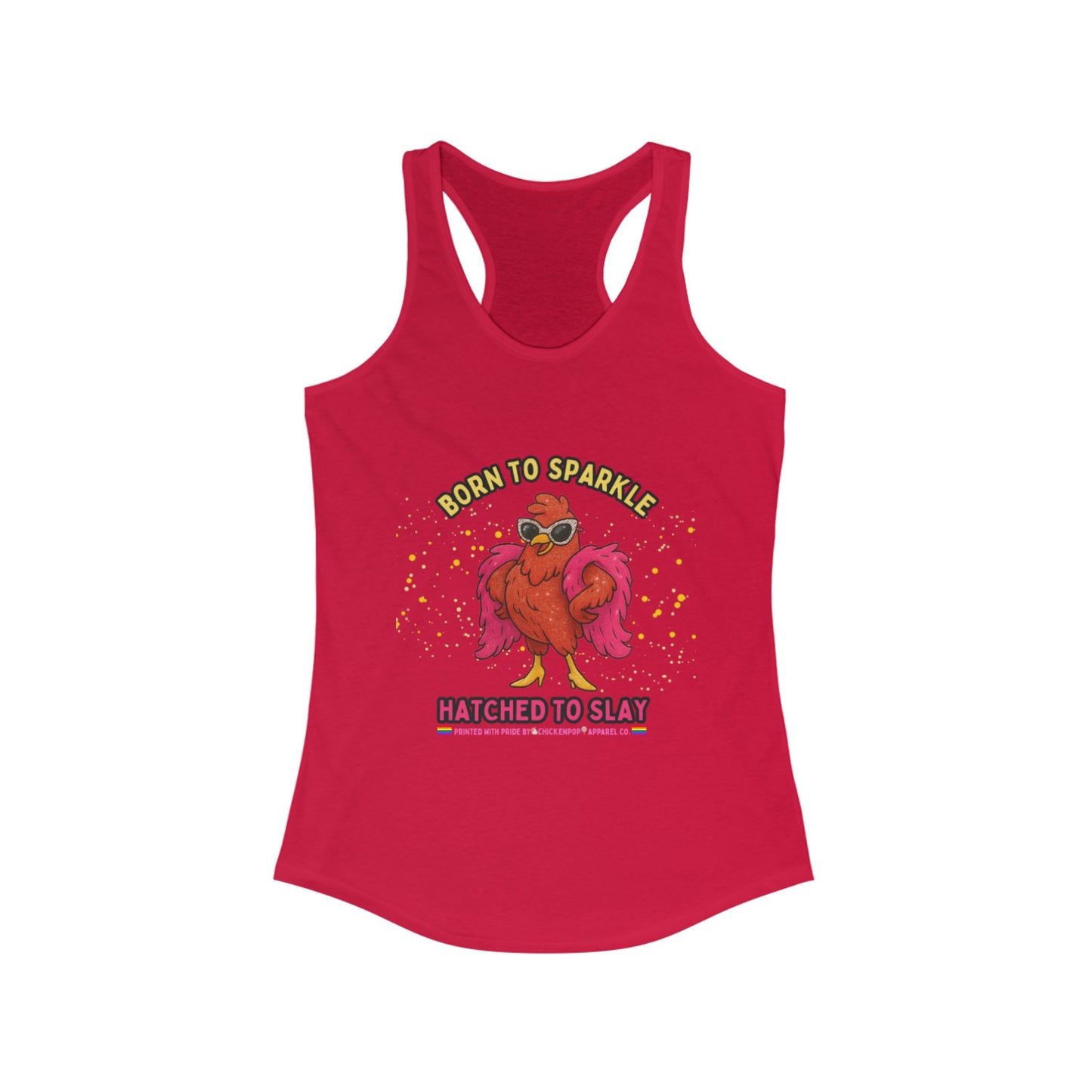 Born to Sparkle Racerback Tank – Slay All Day, No Apologies