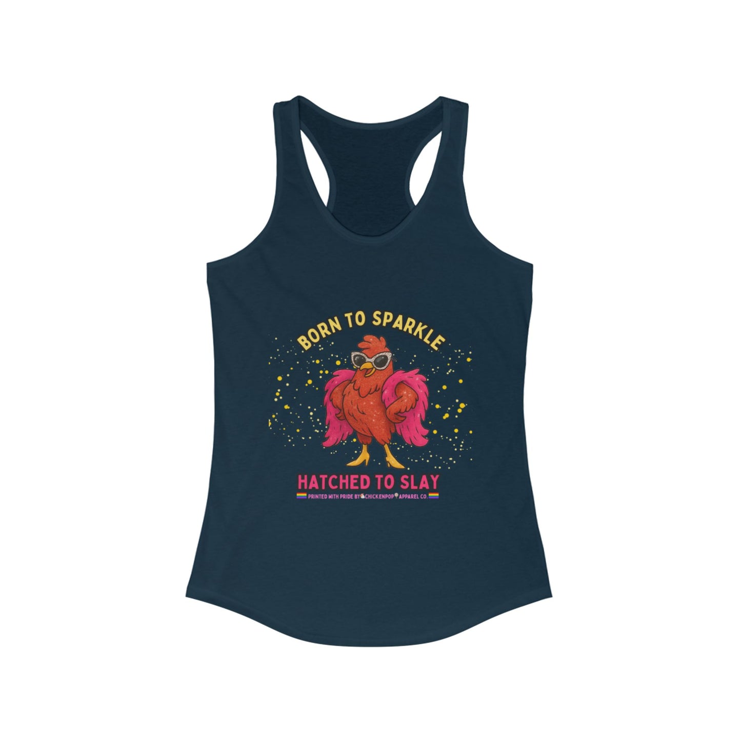 Born to Sparkle Racerback Tank – Slay All Day, No Apologies
