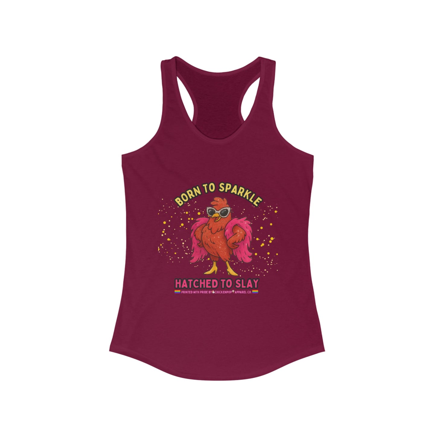 Born to Sparkle Racerback Tank – Slay All Day, No Apologies