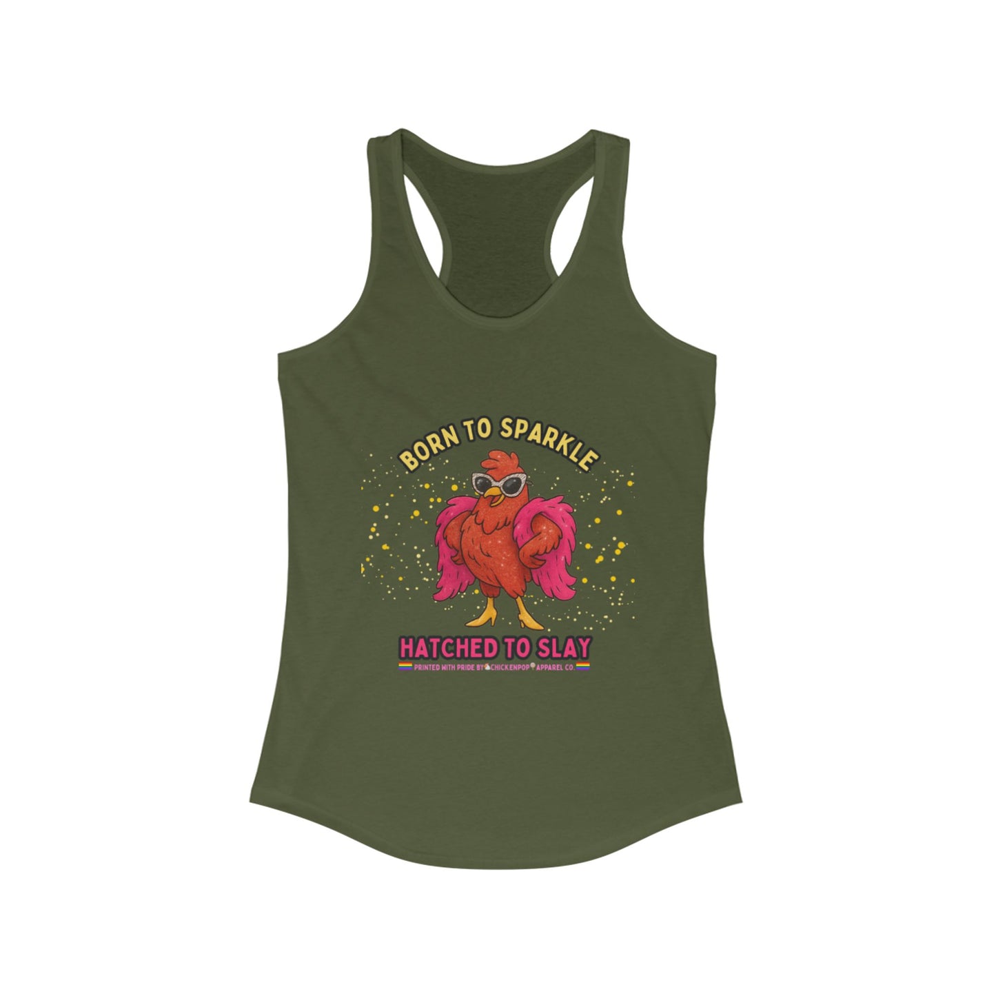 Born to Sparkle Racerback Tank – Slay All Day, No Apologies