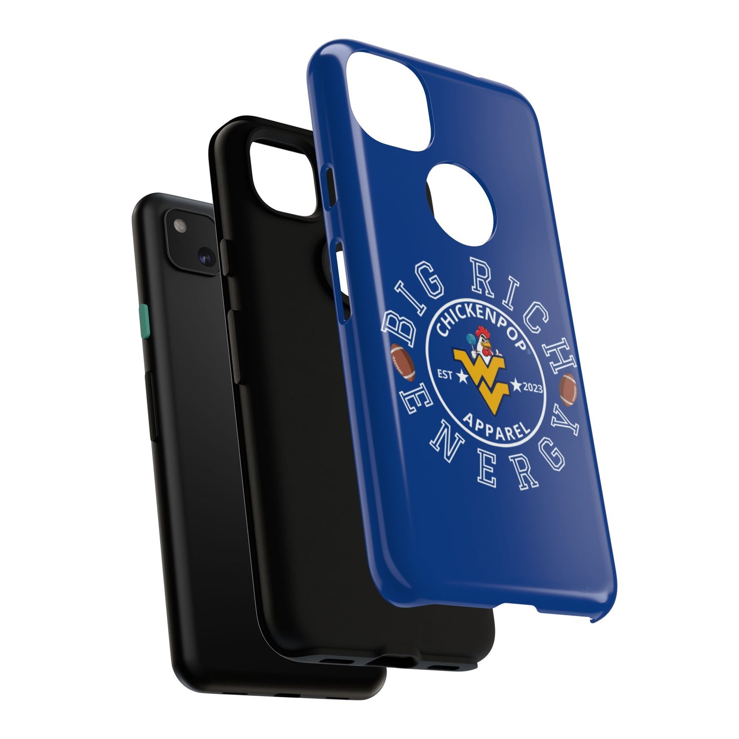 Don’t Be A Devries Funny Chicken Phone Case – Durable Dual-Layer Protection for iPhone, Samsung, Pixel – Matte or Glossy Finish Blue