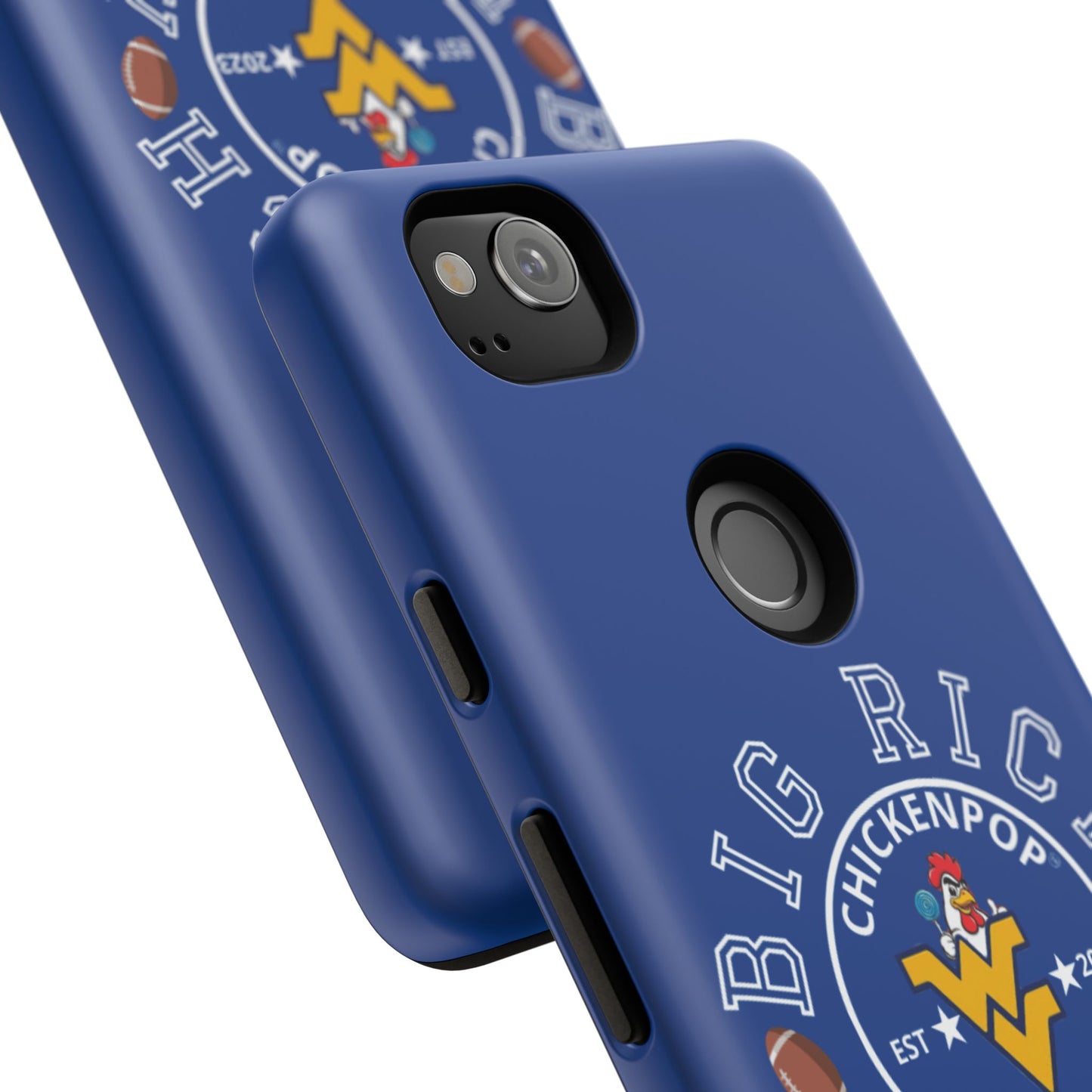 Don’t Be A Devries Funny Chicken Phone Case – Durable Dual-Layer Protection for iPhone, Samsung, Pixel – Matte or Glossy Finish Blue