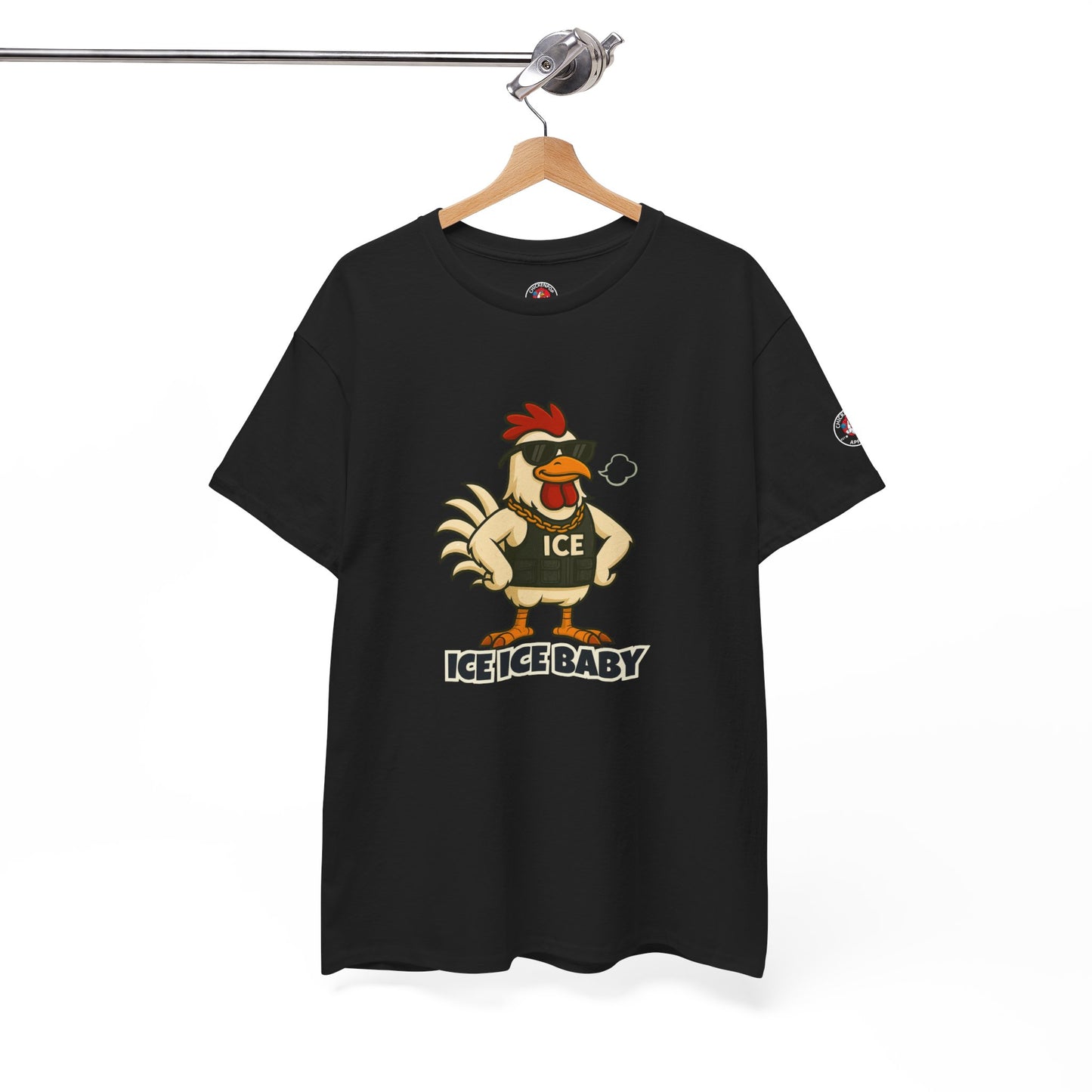 Ice Ice Baby Part 2 Funny Chicken T-Shirt – Cool Rooster Graphic Tee | Unisex Retro Hip-Hop Style