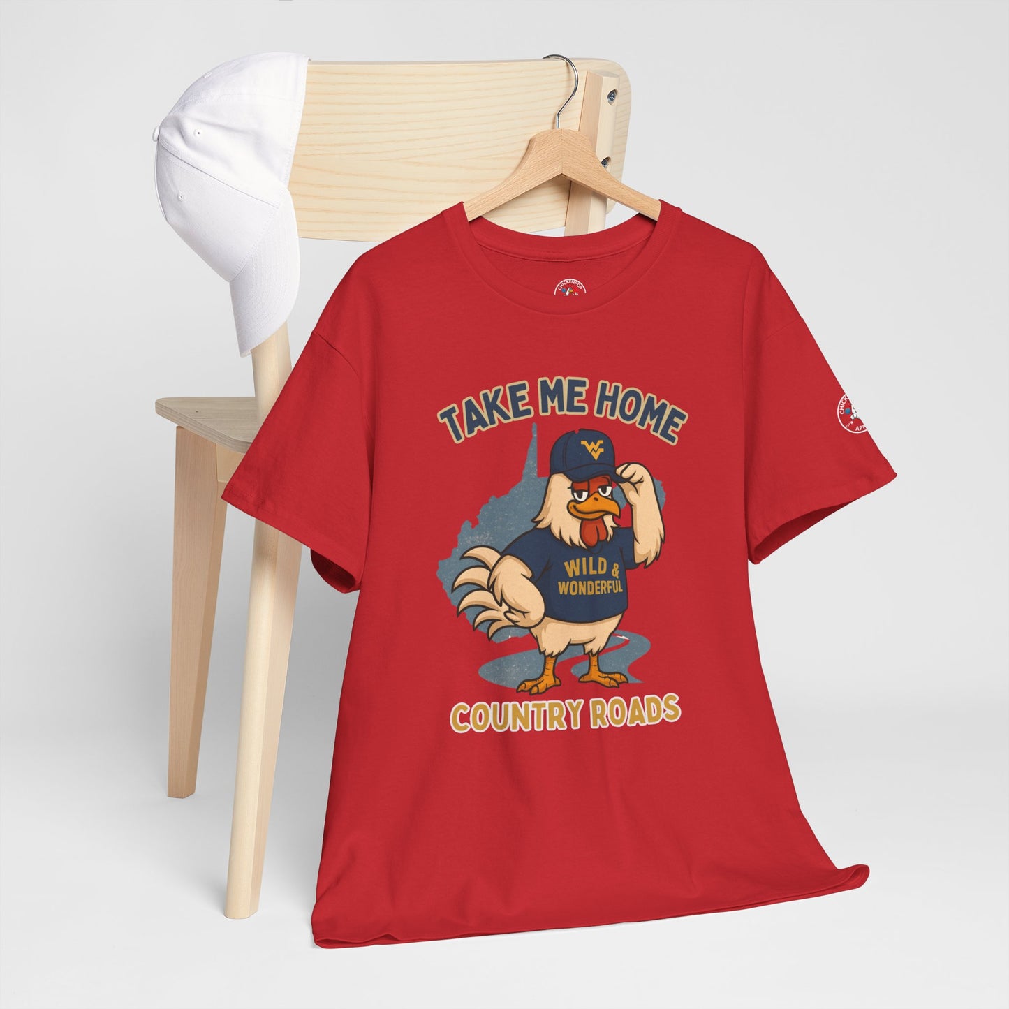 Take Me Home Country Roads WV Coop Daddy Tee – Funny West Virginia Rooster Shirt