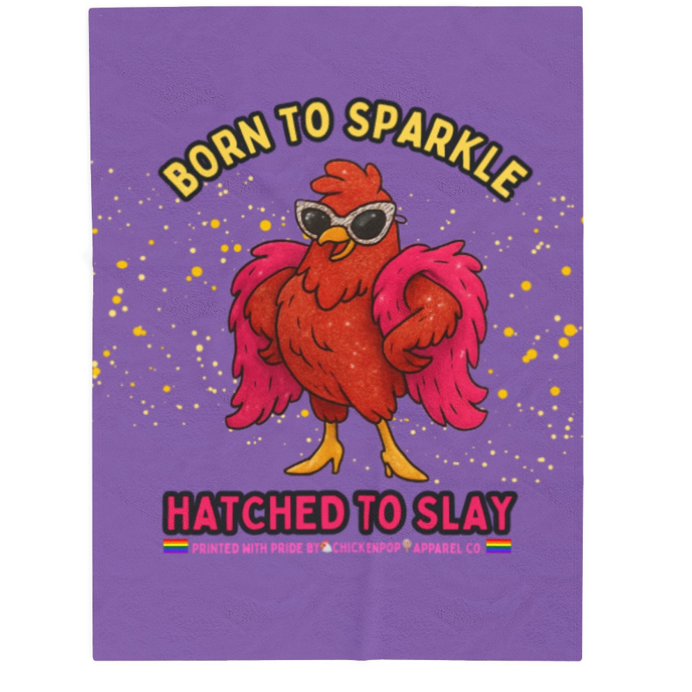 Born to Sparkle Velveteen Blanket – Soft, Sassy, and Ready to Slay