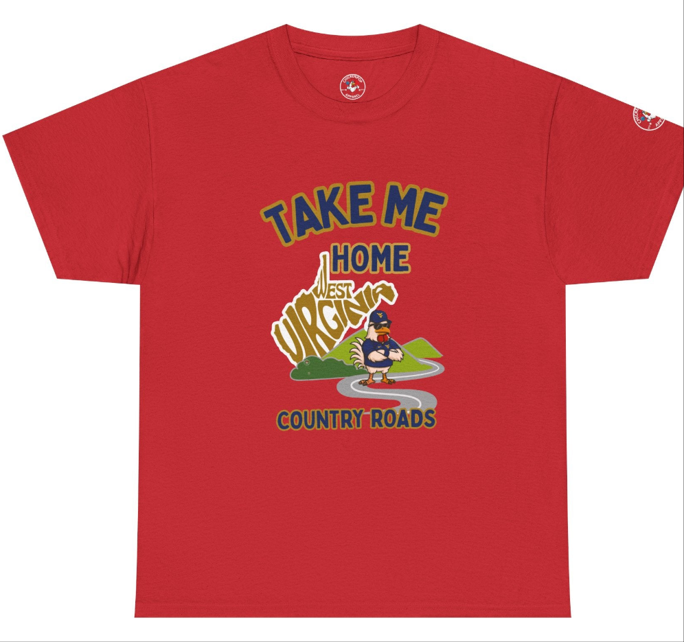 Take Me Home Country Roads WV Coop Daddy Tee – Funny West Virginia Rooster Shirt