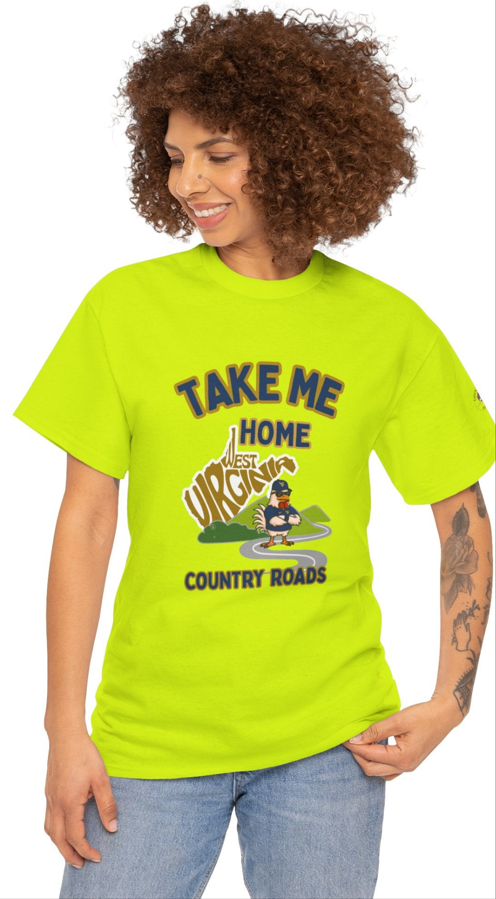 Take Me Home Country Roads WV Coop Daddy Tee – Funny West Virginia Rooster Shirt