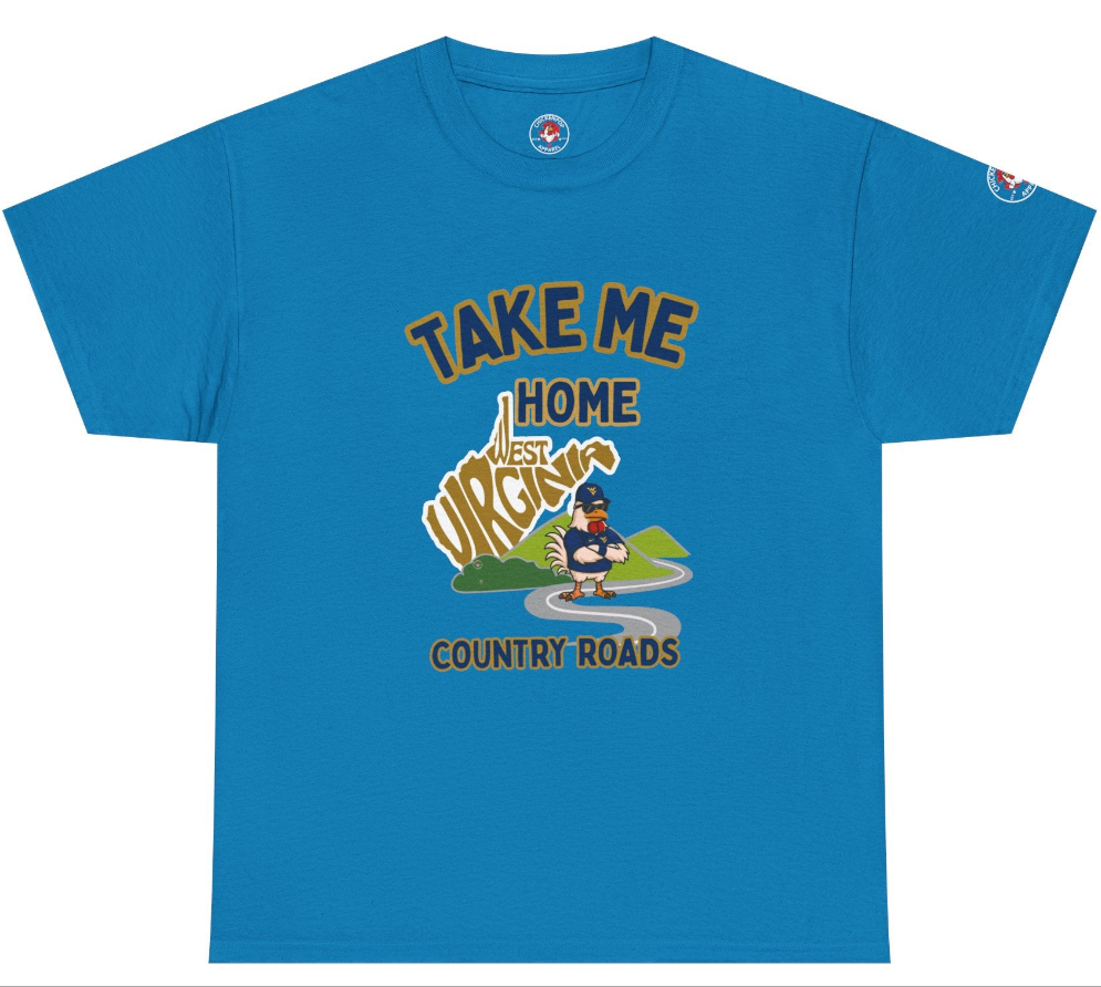 Take Me Home Country Roads WV Coop Daddy Tee – Funny West Virginia Rooster Shirt