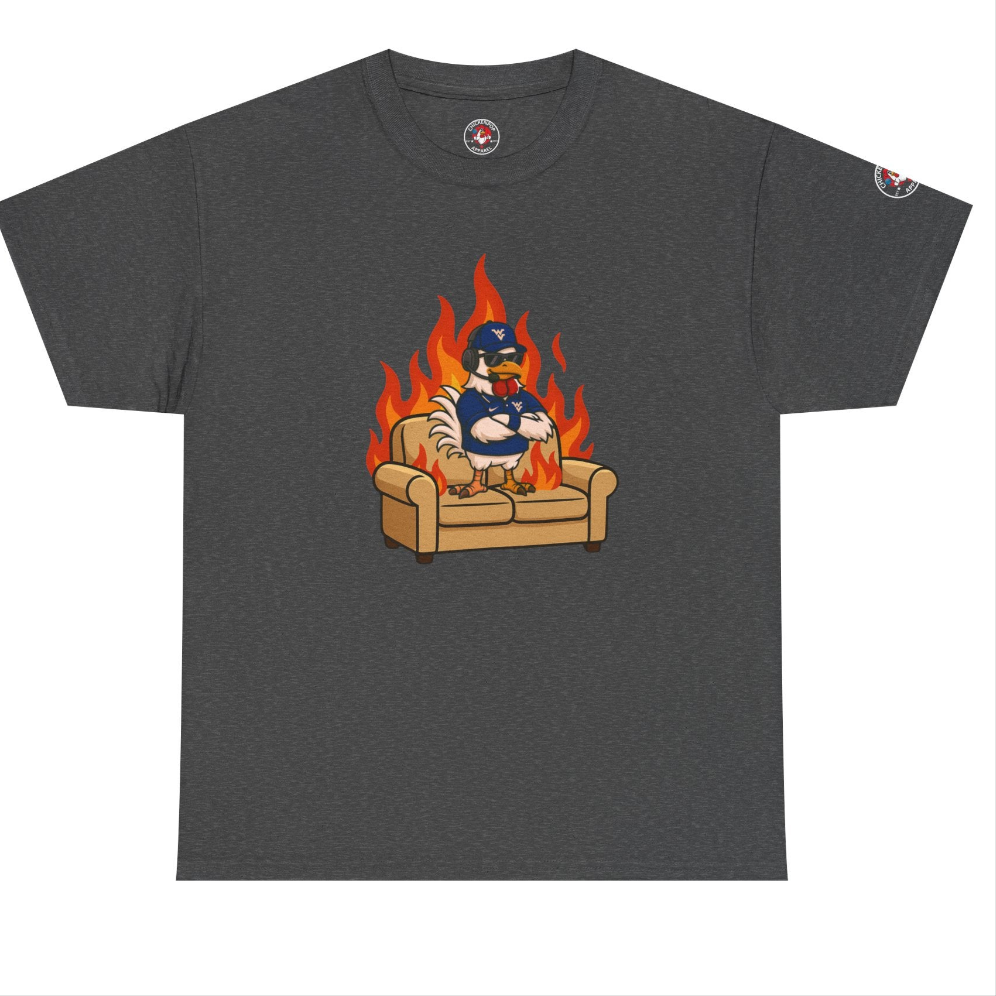 Big Rich Energy WV BURNIN' DOWN THE COUCH Graphic Tee 🔥Free Shipping🔥