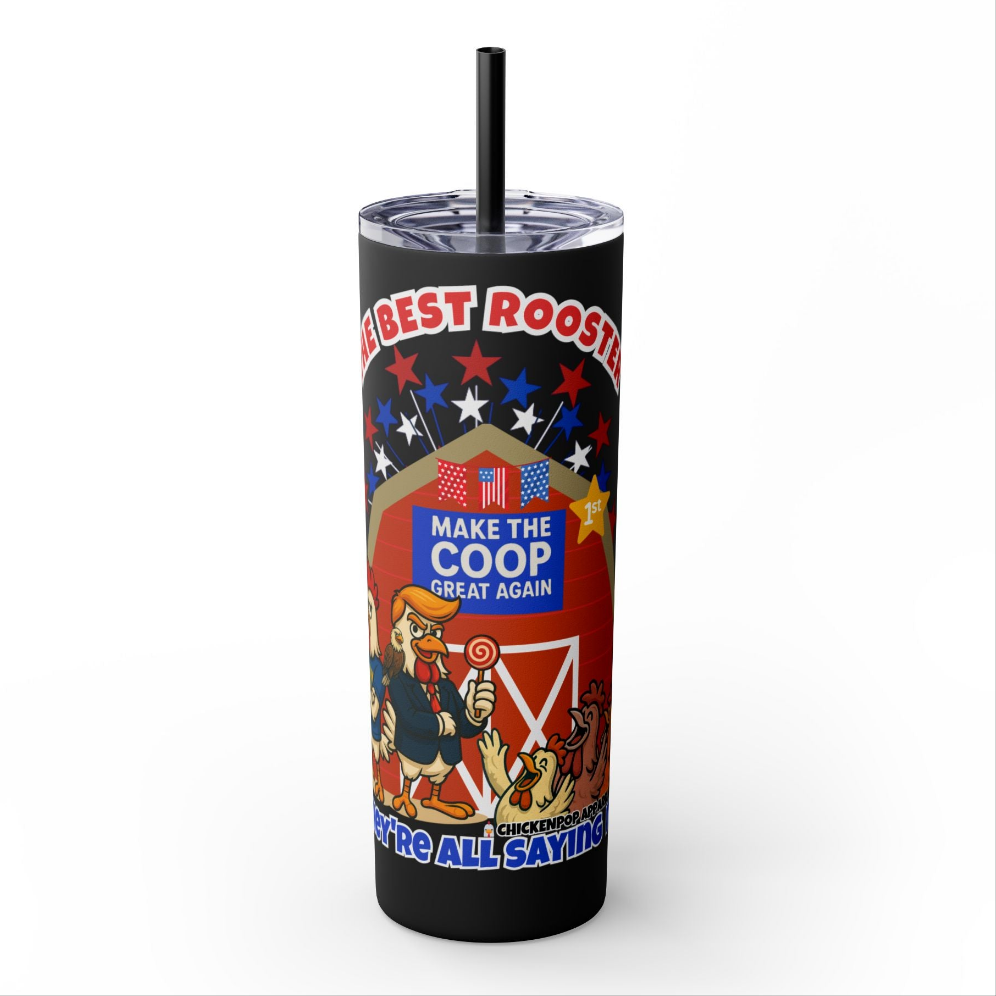 The Best Rooster Cock-a-Doodle Don 20 oz. Tumbler with straw Gifts, Summer Vibes, Party Essentials